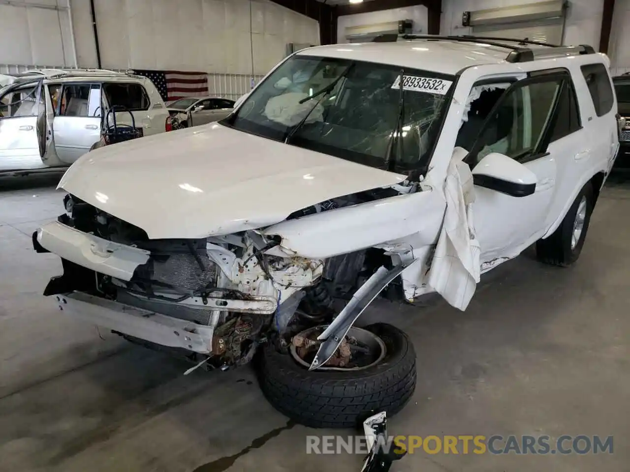 2 Photograph of a damaged car JTEBU5JR8K5725533 TOYOTA 4RUNNER 2019