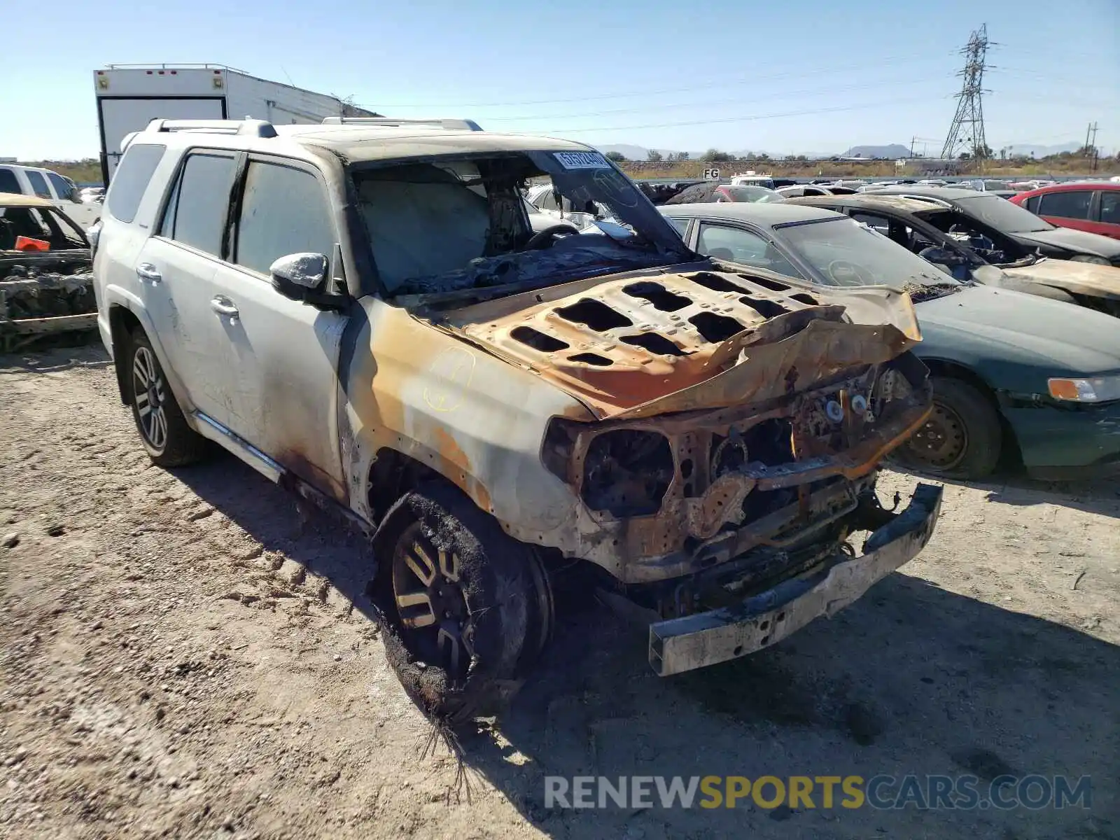 1 Photograph of a damaged car JTEBU5JR8K5728304 TOYOTA 4RUNNER 2019