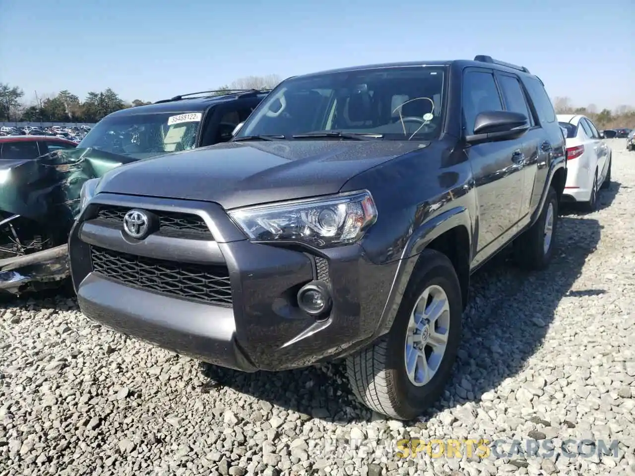 2 Photograph of a damaged car JTEBU5JR8K5730473 TOYOTA 4RUNNER 2019