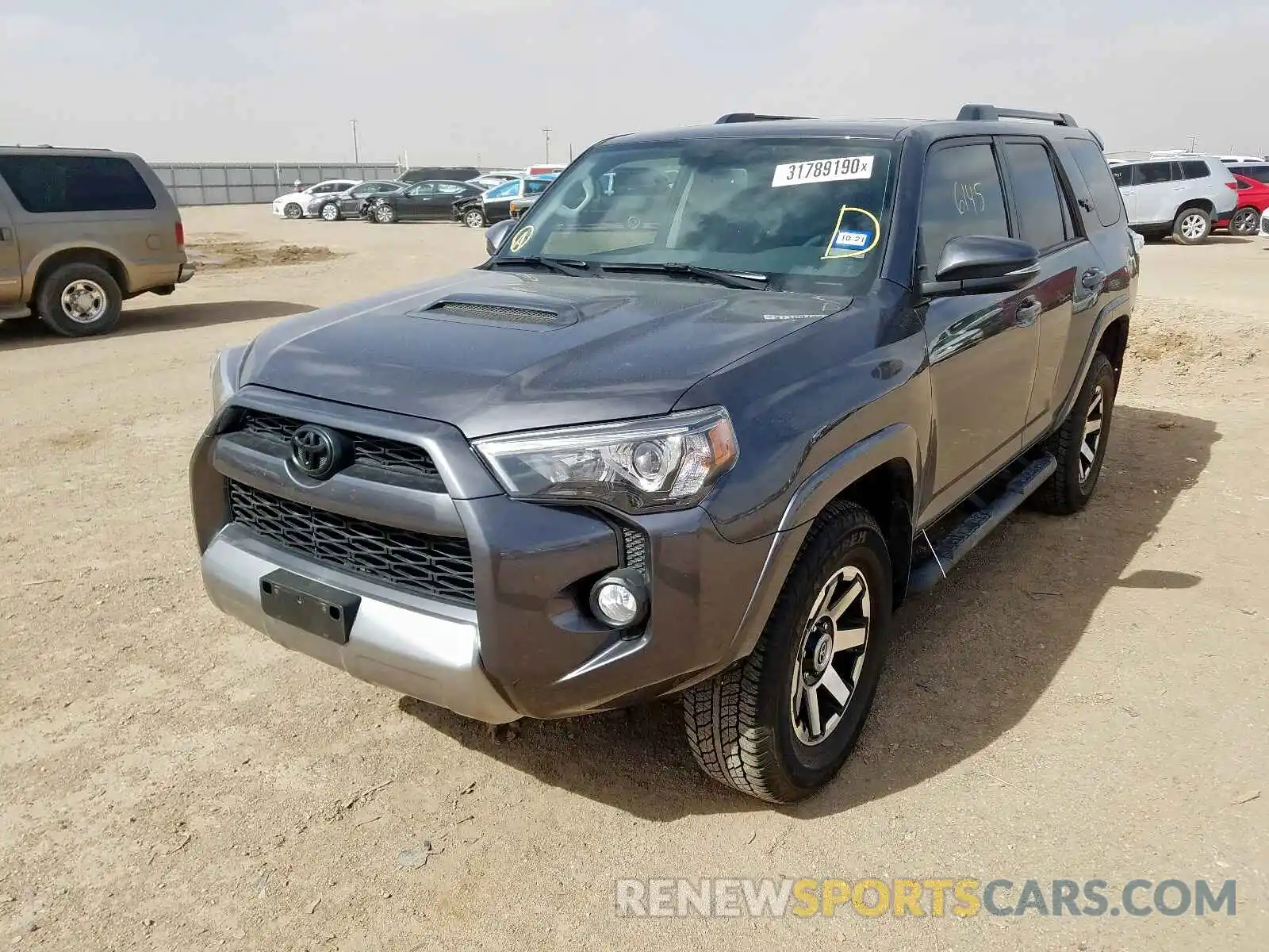 2 Photograph of a damaged car JTEBU5JR8K5733468 TOYOTA 4RUNNER 2019