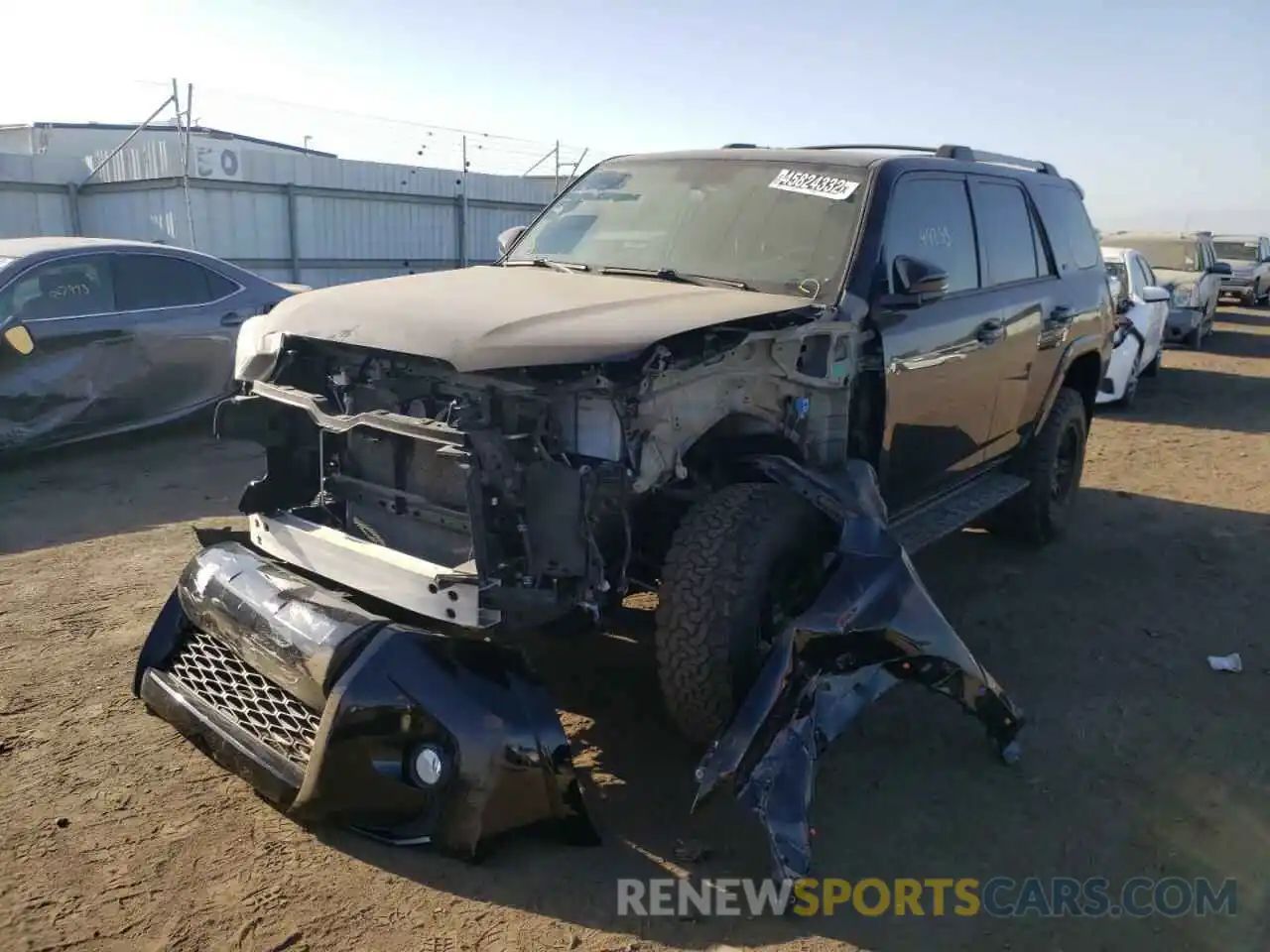 2 Photograph of a damaged car JTEBU5JR8K5733602 TOYOTA 4RUNNER 2019