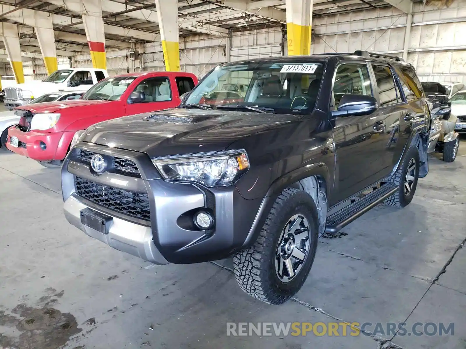 2 Photograph of a damaged car JTEBU5JR9K5612920 TOYOTA 4RUNNER 2019