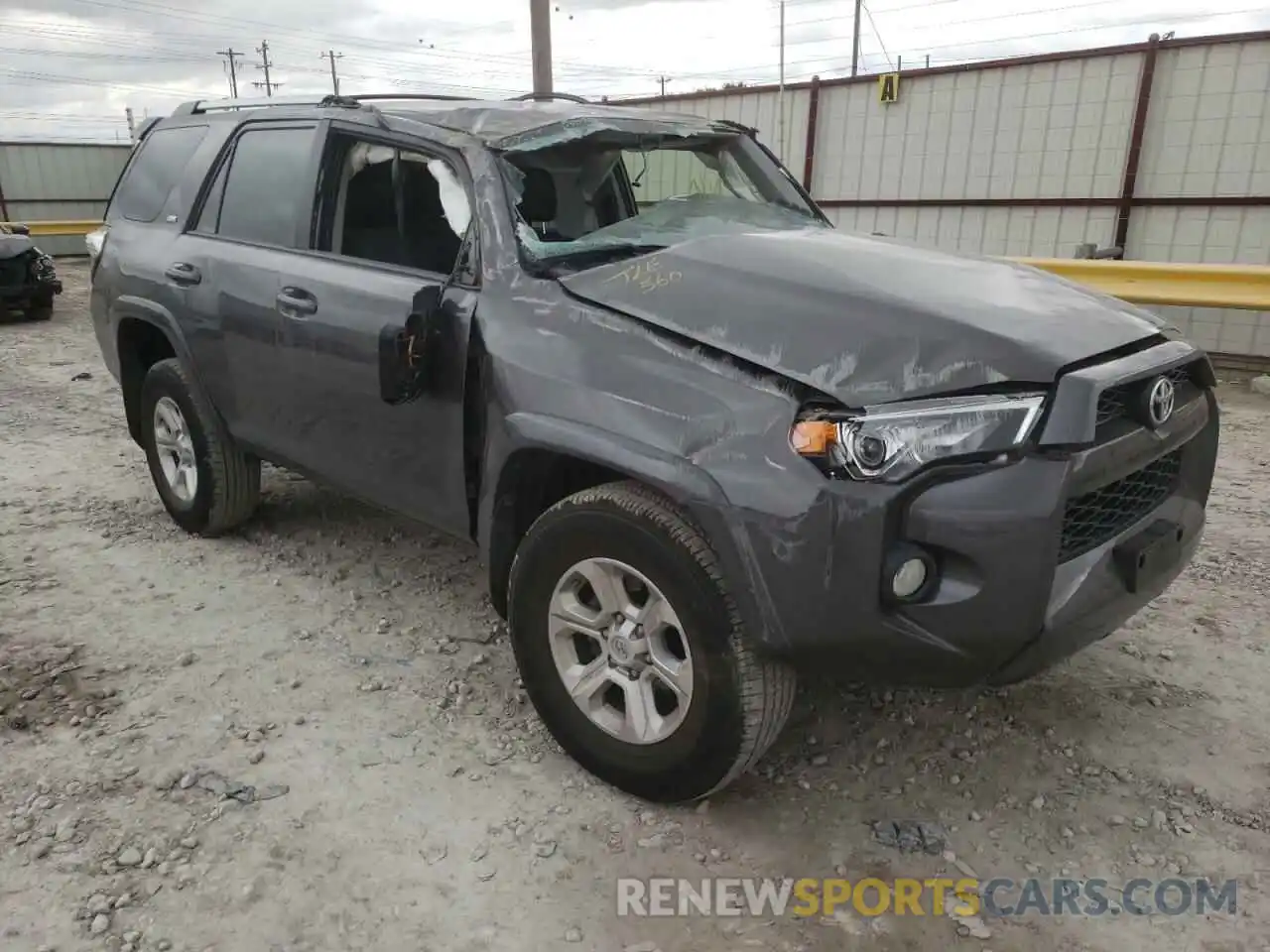 1 Photograph of a damaged car JTEBU5JR9K5613324 TOYOTA 4RUNNER 2019