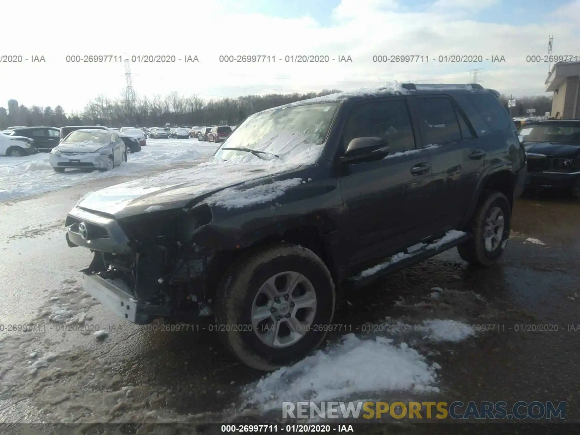 2 Photograph of a damaged car JTEBU5JR9K5613517 TOYOTA 4RUNNER 2019