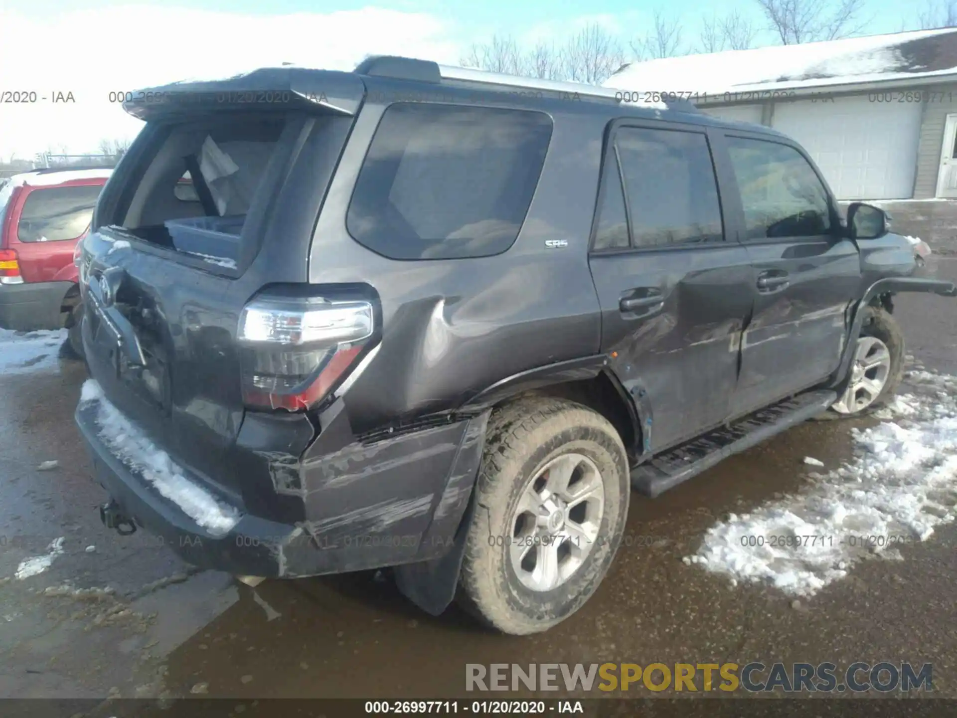 4 Фотография поврежденного автомобиля JTEBU5JR9K5613517 TOYOTA 4RUNNER 2019