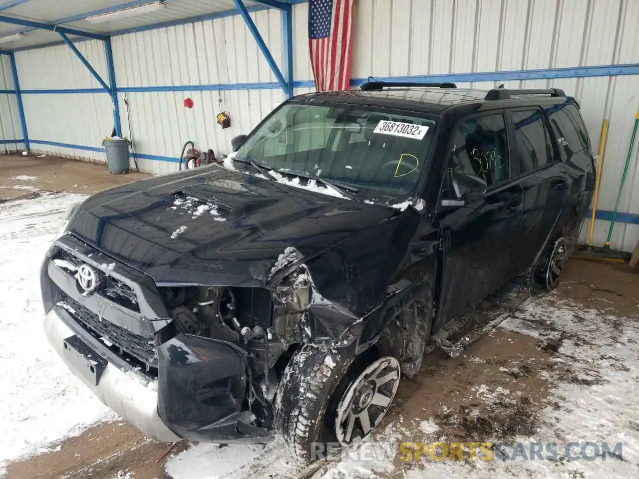 2 Photograph of a damaged car JTEBU5JR9K5617843 TOYOTA 4RUNNER 2019