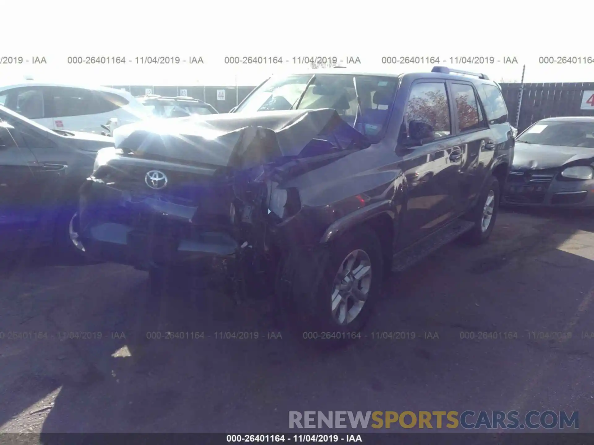 2 Photograph of a damaged car JTEBU5JR9K5623206 TOYOTA 4RUNNER 2019