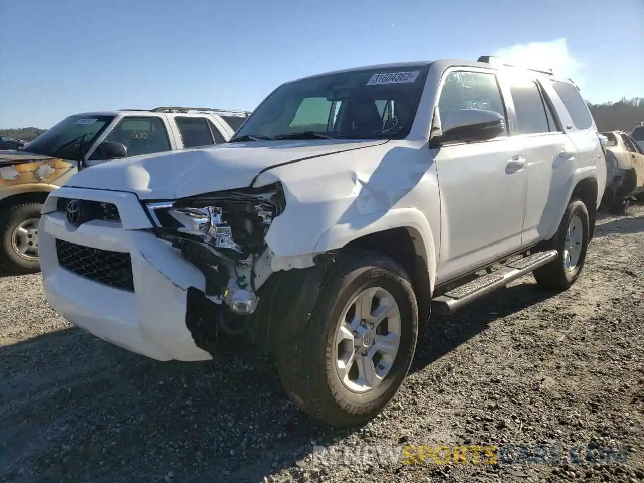 2 Photograph of a damaged car JTEBU5JR9K5623903 TOYOTA 4RUNNER 2019