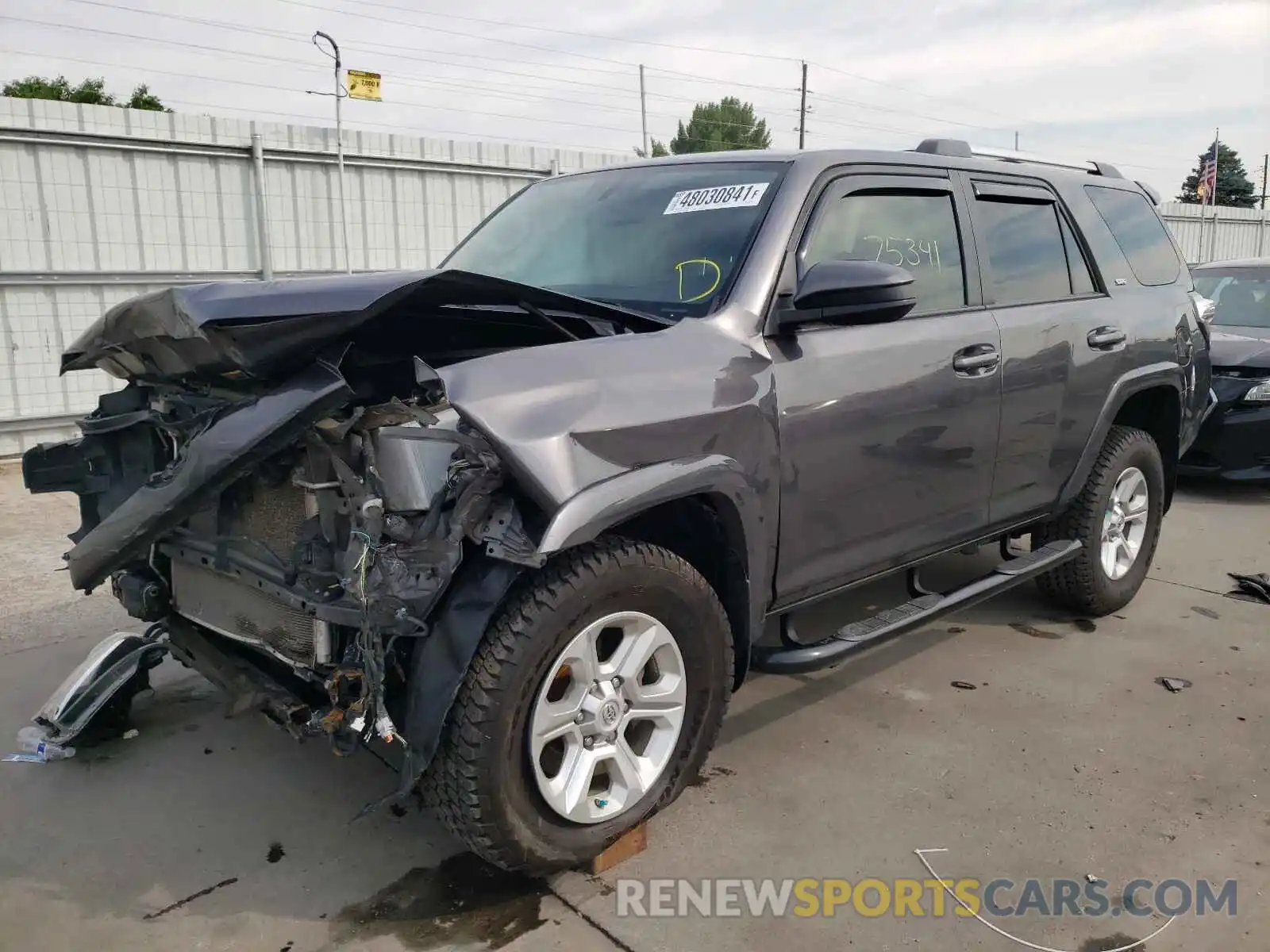 2 Photograph of a damaged car JTEBU5JR9K5625375 TOYOTA 4RUNNER 2019