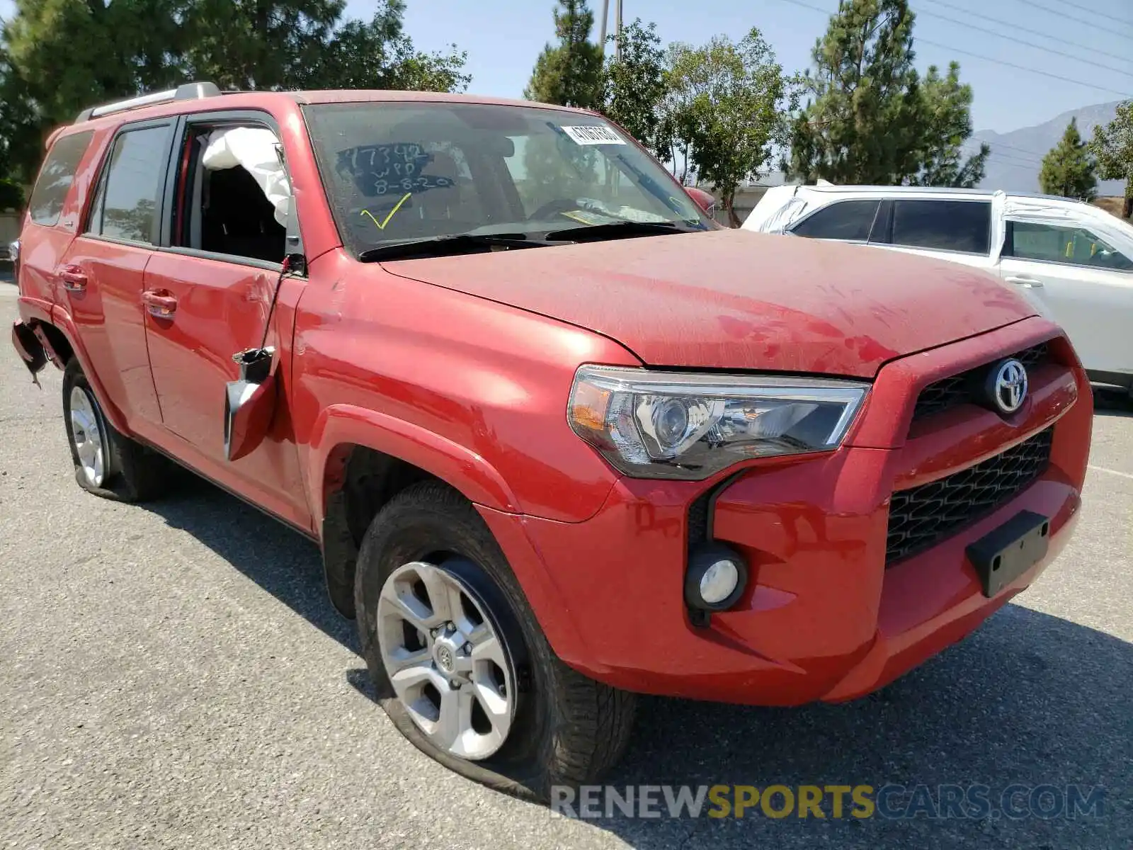 1 Photograph of a damaged car JTEBU5JR9K5627692 TOYOTA 4RUNNER 2019