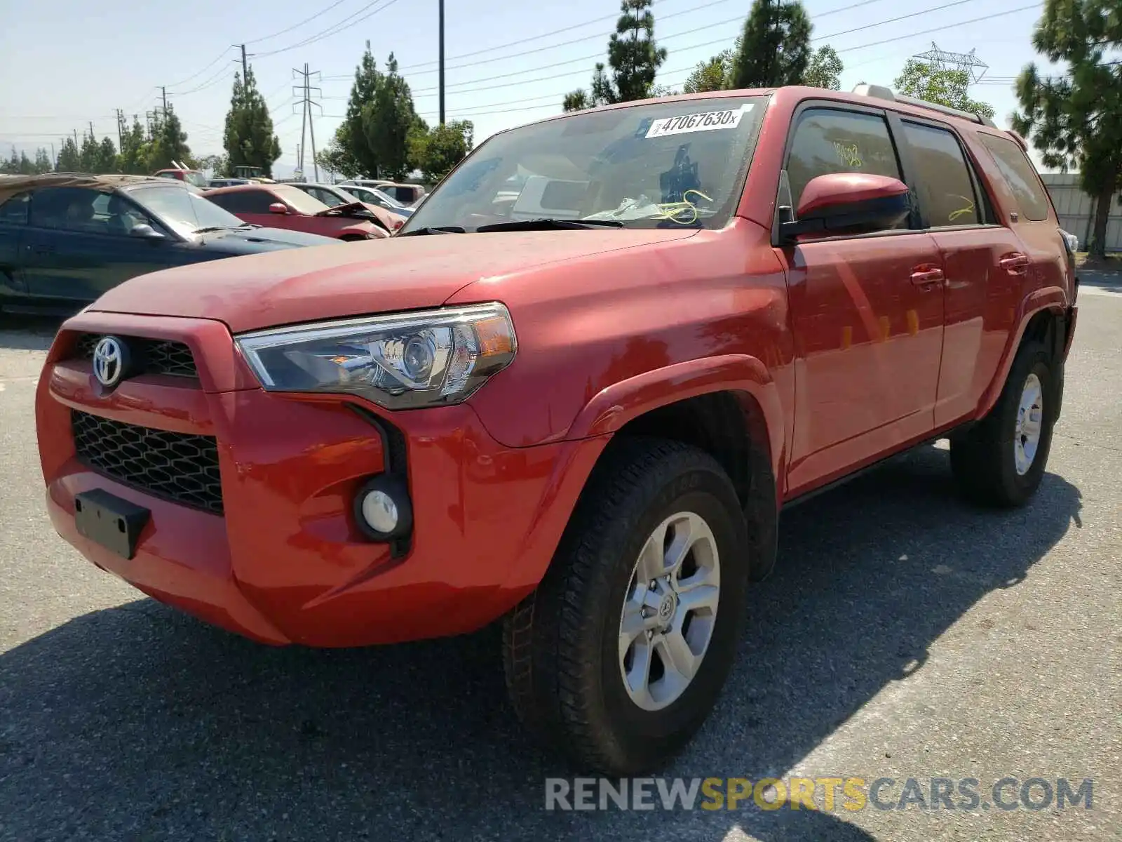 2 Photograph of a damaged car JTEBU5JR9K5627692 TOYOTA 4RUNNER 2019