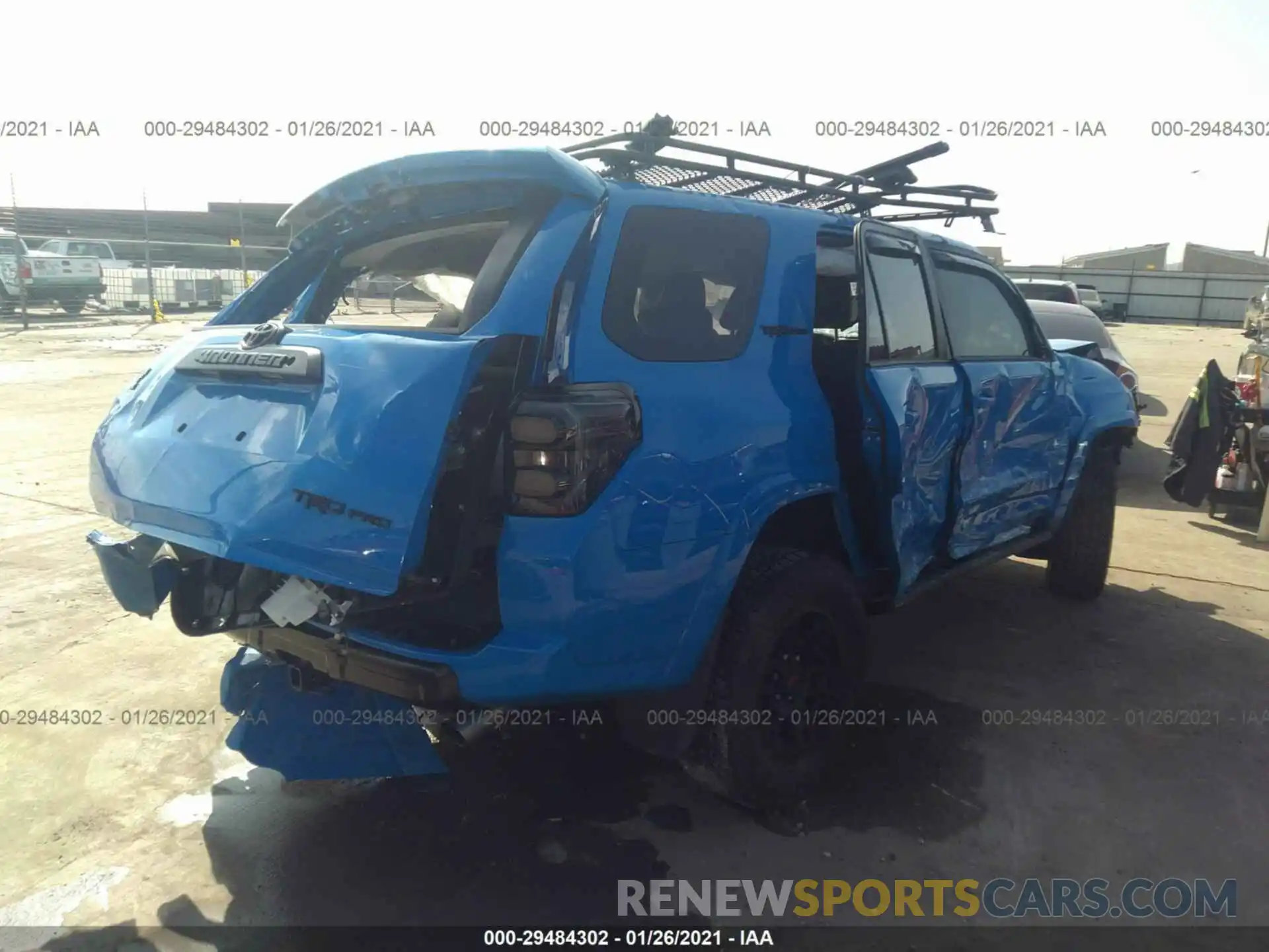 4 Фотография поврежденного автомобиля JTEBU5JR9K5627921 TOYOTA 4RUNNER 2019