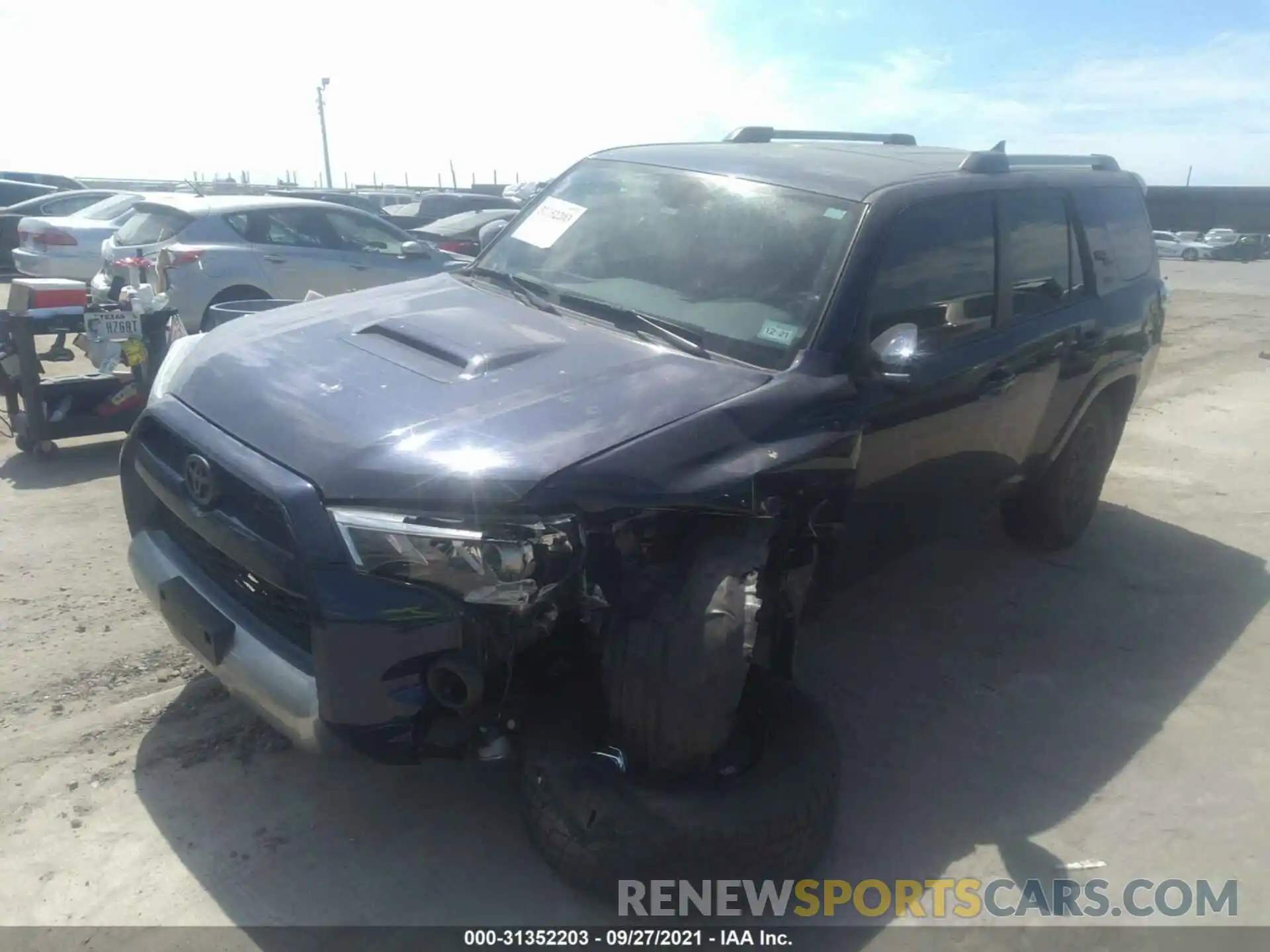 2 Photograph of a damaged car JTEBU5JR9K5628521 TOYOTA 4RUNNER 2019