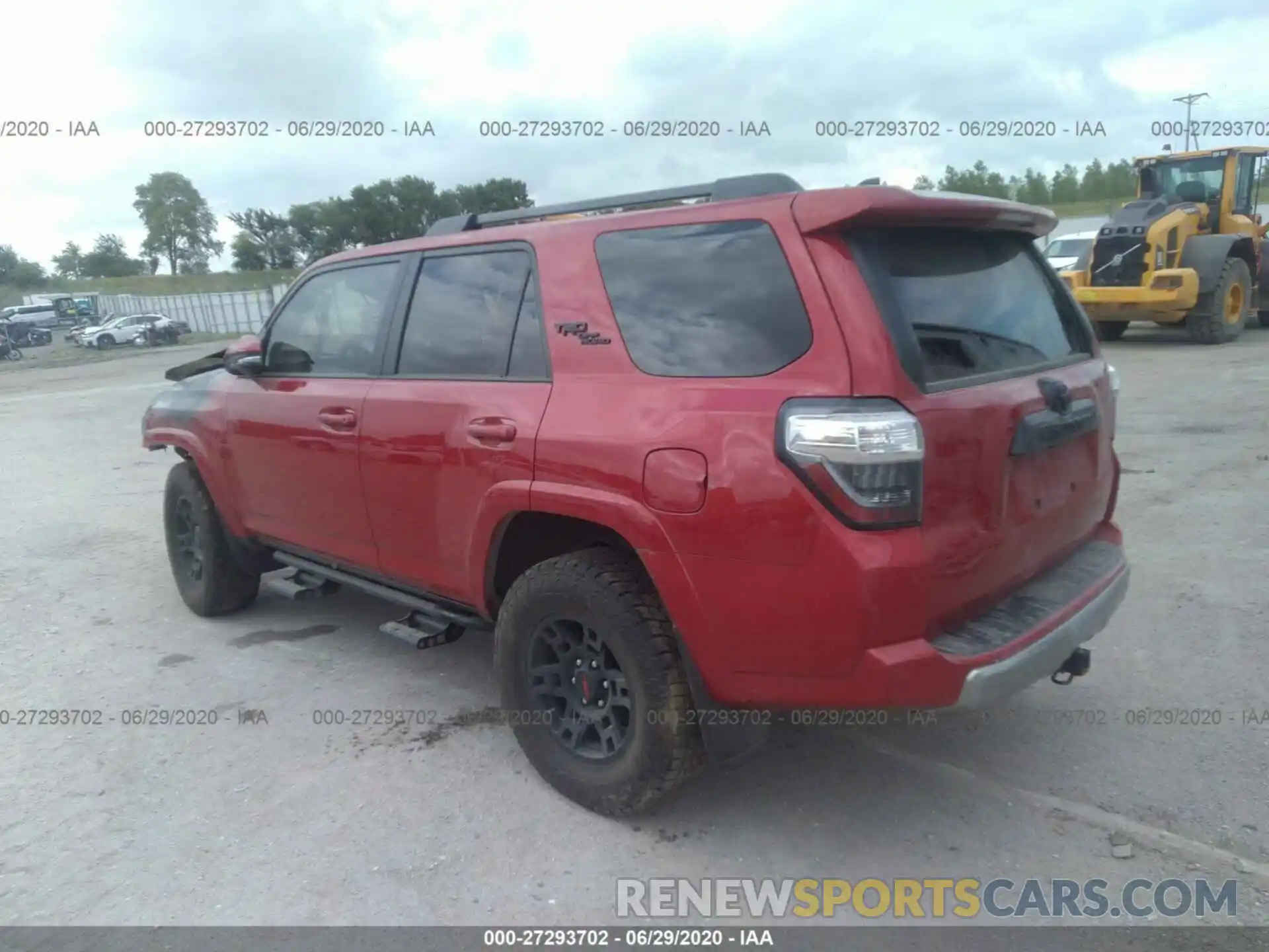 3 Фотография поврежденного автомобиля JTEBU5JR9K5629233 TOYOTA 4RUNNER 2019