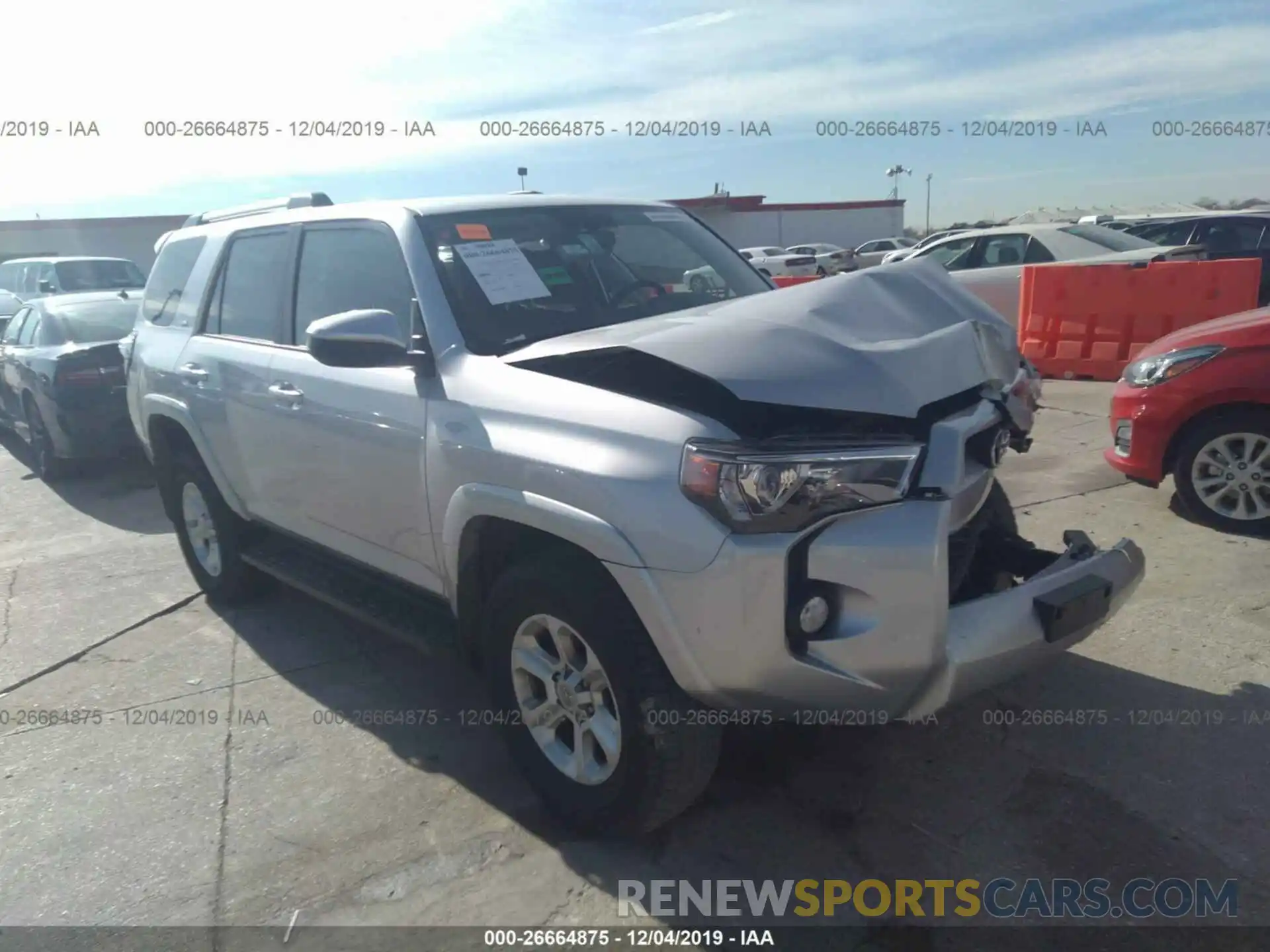 1 Photograph of a damaged car JTEBU5JR9K5632083 TOYOTA 4RUNNER 2019