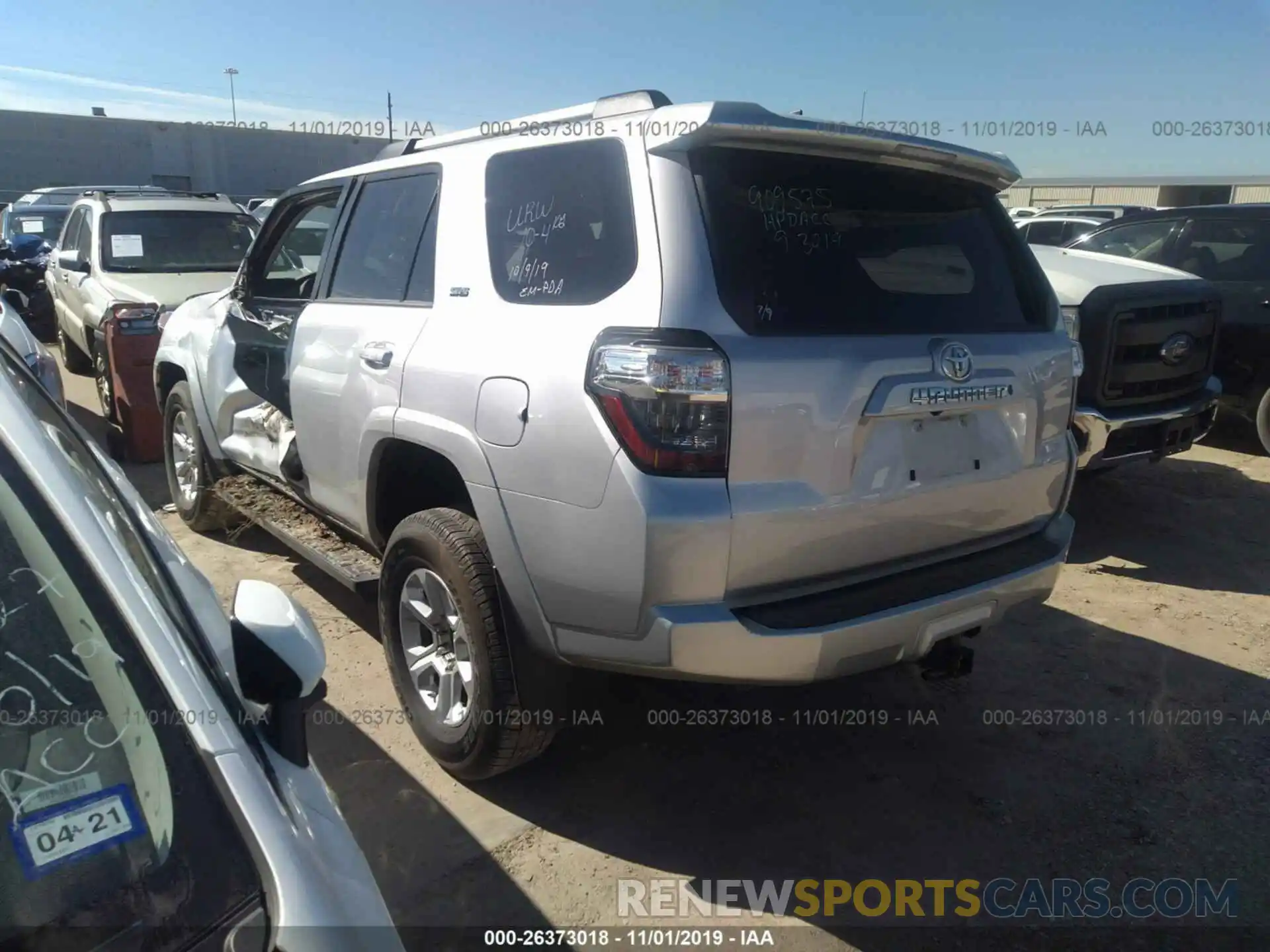 3 Photograph of a damaged car JTEBU5JR9K5636053 TOYOTA 4RUNNER 2019