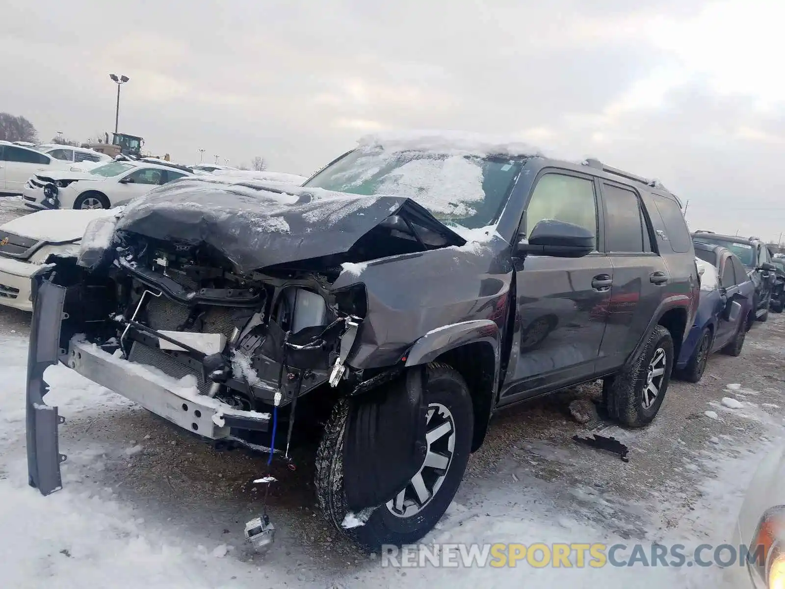 2 Photograph of a damaged car JTEBU5JR9K5636635 TOYOTA 4RUNNER 2019