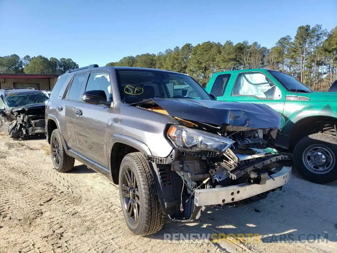 1 Photograph of a damaged car JTEBU5JR9K5642614 TOYOTA 4RUNNER 2019