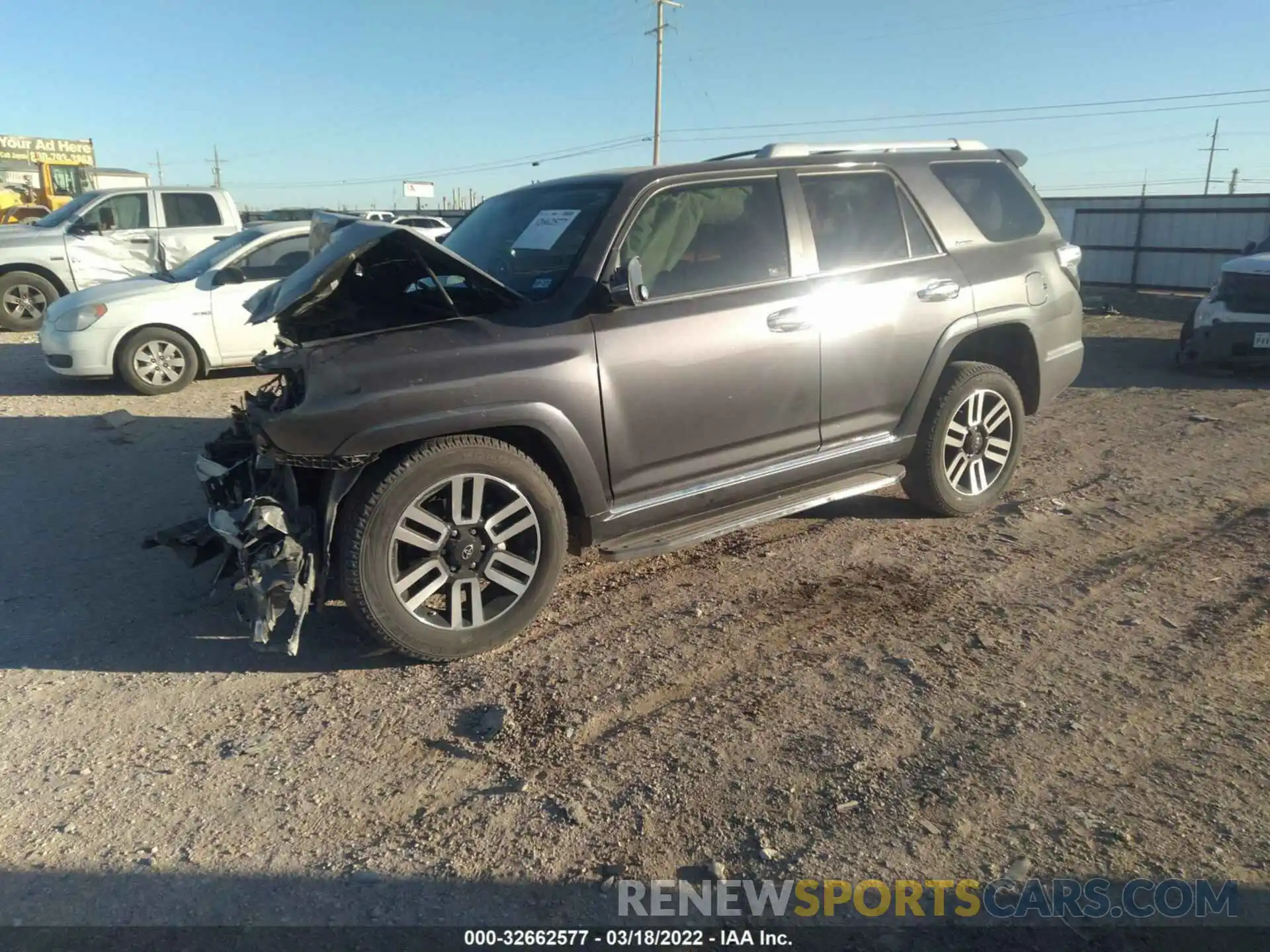 2 Photograph of a damaged car JTEBU5JR9K5643696 TOYOTA 4RUNNER 2019