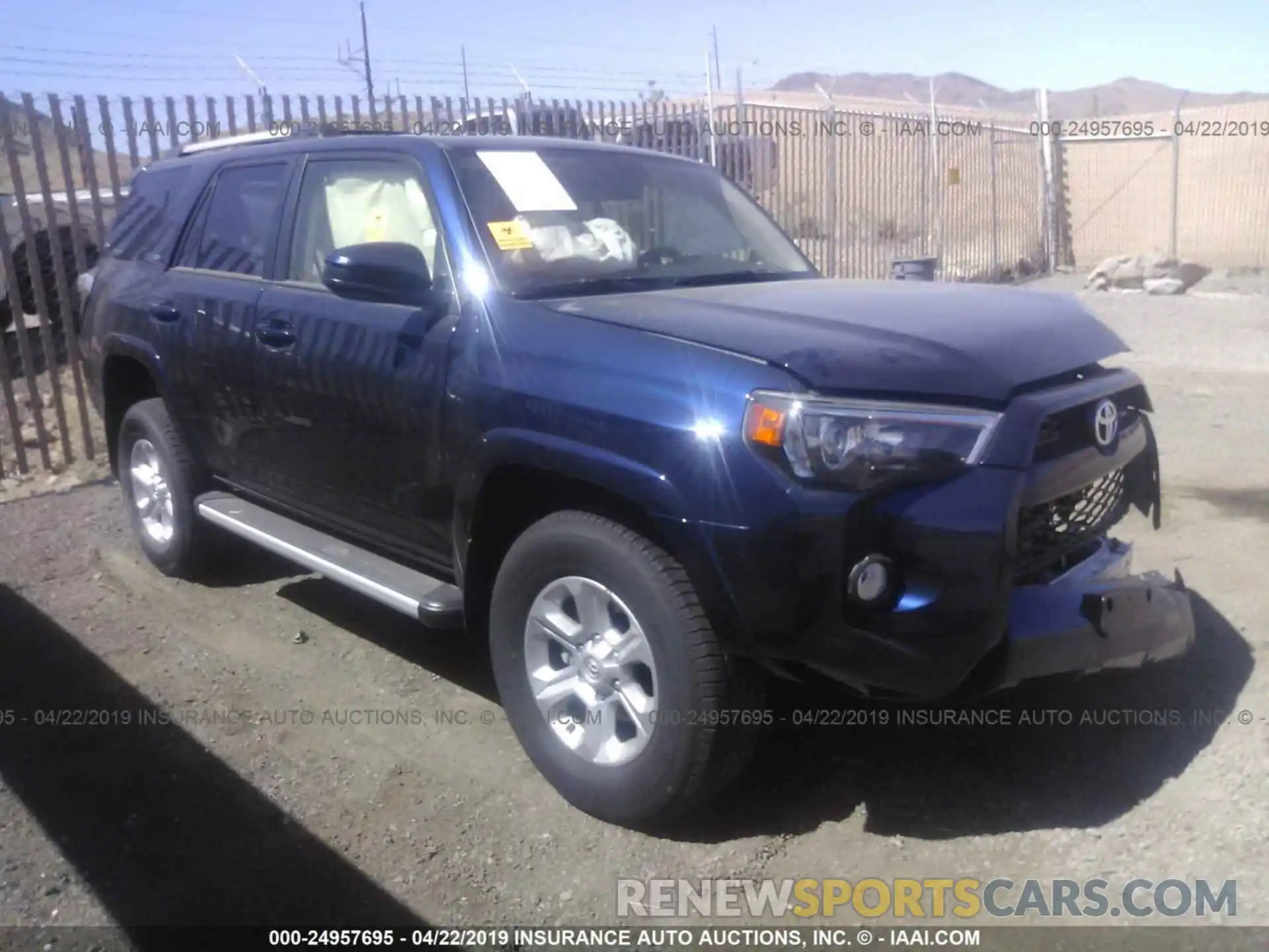 1 Photograph of a damaged car JTEBU5JR9K5644864 TOYOTA 4RUNNER 2019