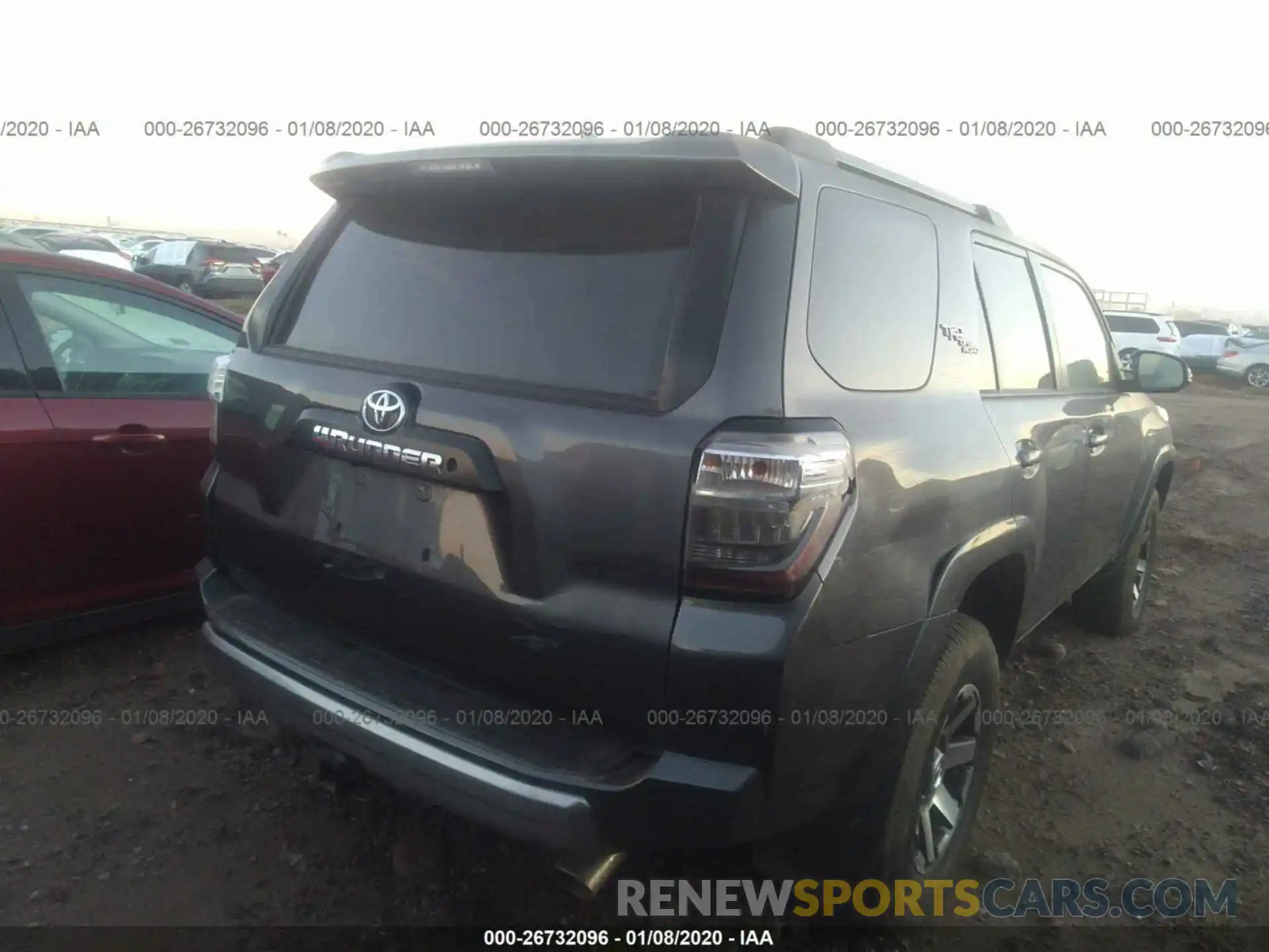 4 Фотография поврежденного автомобиля JTEBU5JR9K5644914 TOYOTA 4RUNNER 2019