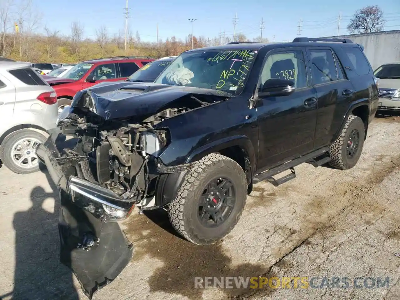 2 Photograph of a damaged car JTEBU5JR9K5645951 TOYOTA 4RUNNER 2019