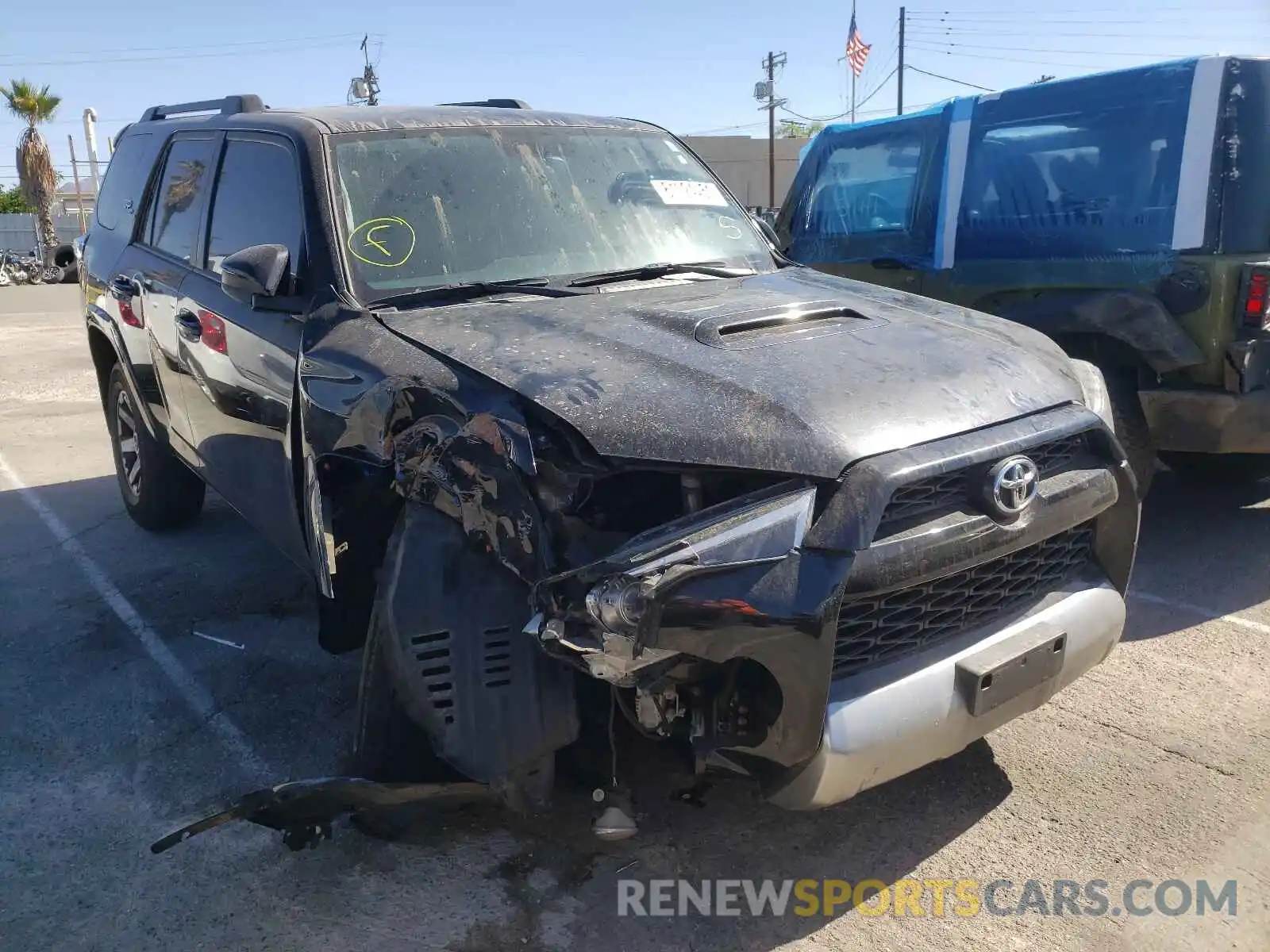 1 Photograph of a damaged car JTEBU5JR9K5650843 TOYOTA 4RUNNER 2019