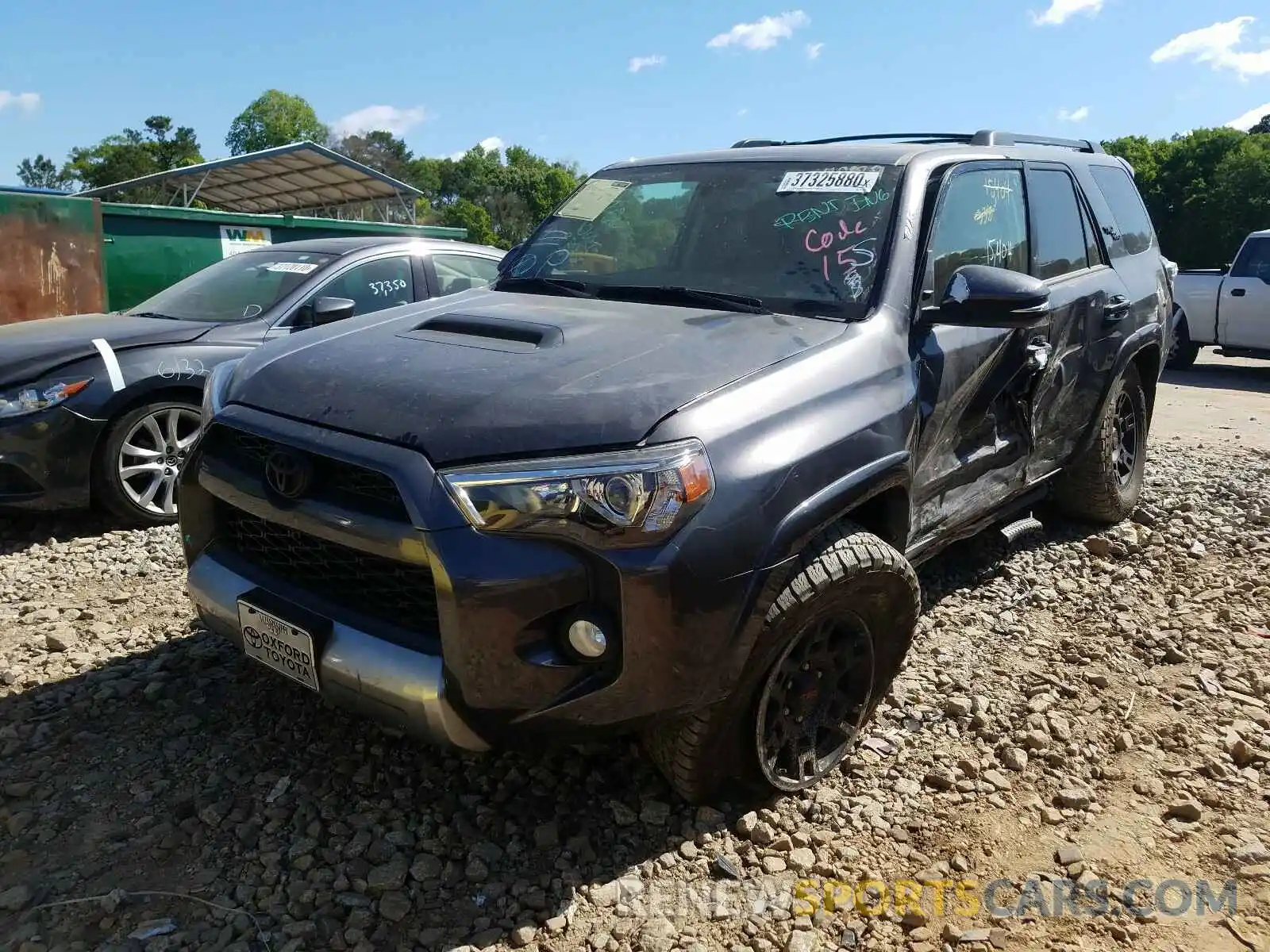 2 Фотография поврежденного автомобиля JTEBU5JR9K5662622 TOYOTA 4RUNNER 2019