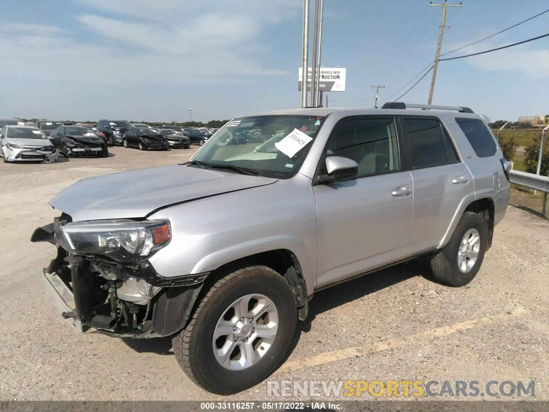 2 Photograph of a damaged car JTEBU5JR9K5663284 TOYOTA 4RUNNER 2019