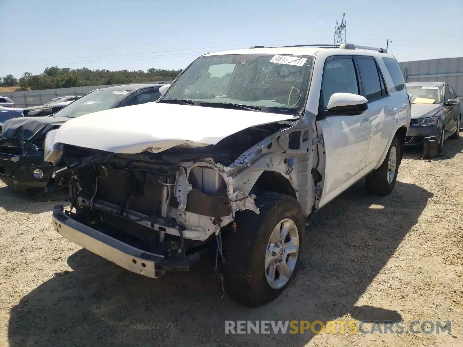 2 Photograph of a damaged car JTEBU5JR9K5664516 TOYOTA 4RUNNER 2019