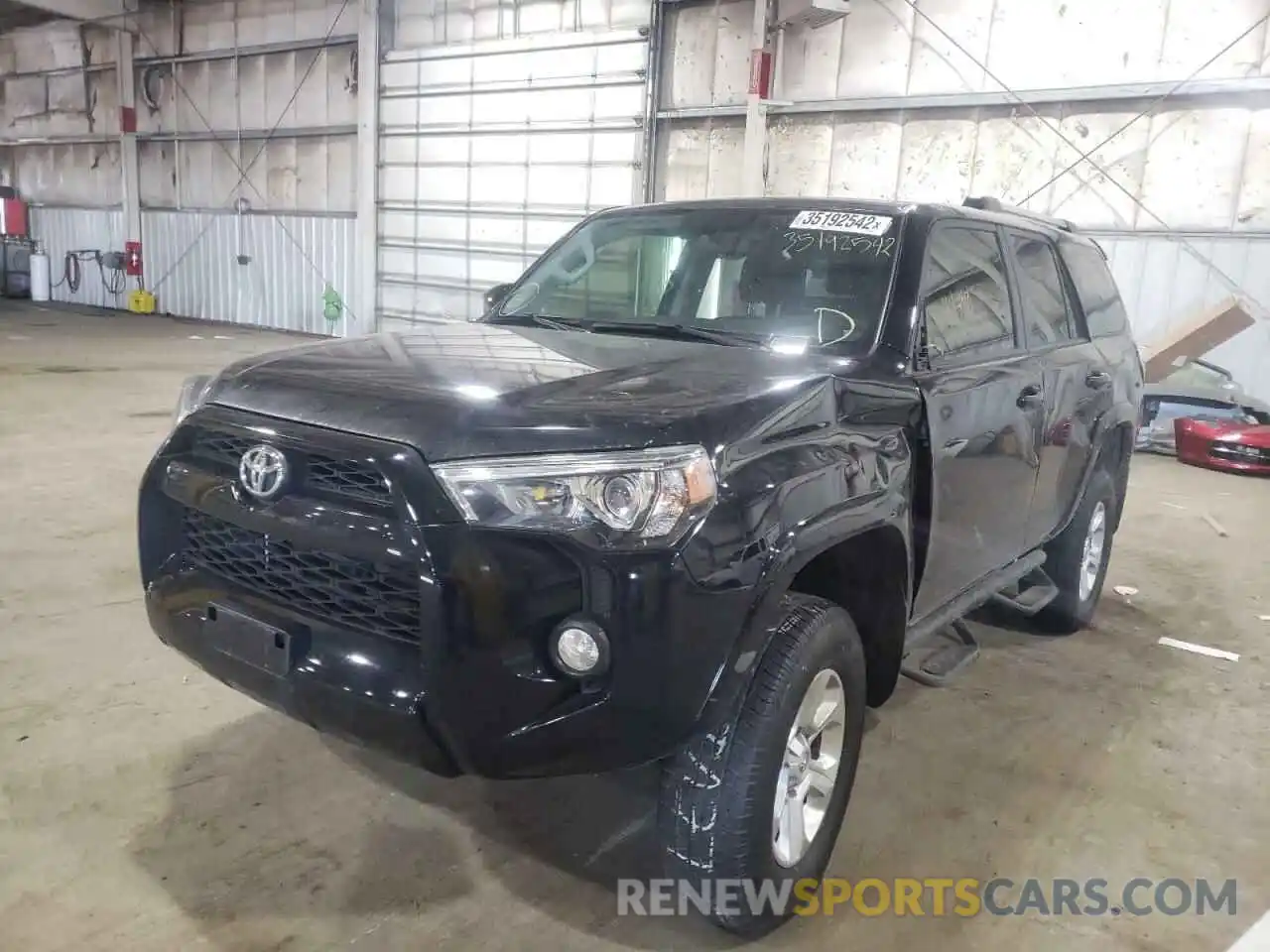 2 Фотография поврежденного автомобиля JTEBU5JR9K5666394 TOYOTA 4RUNNER 2019