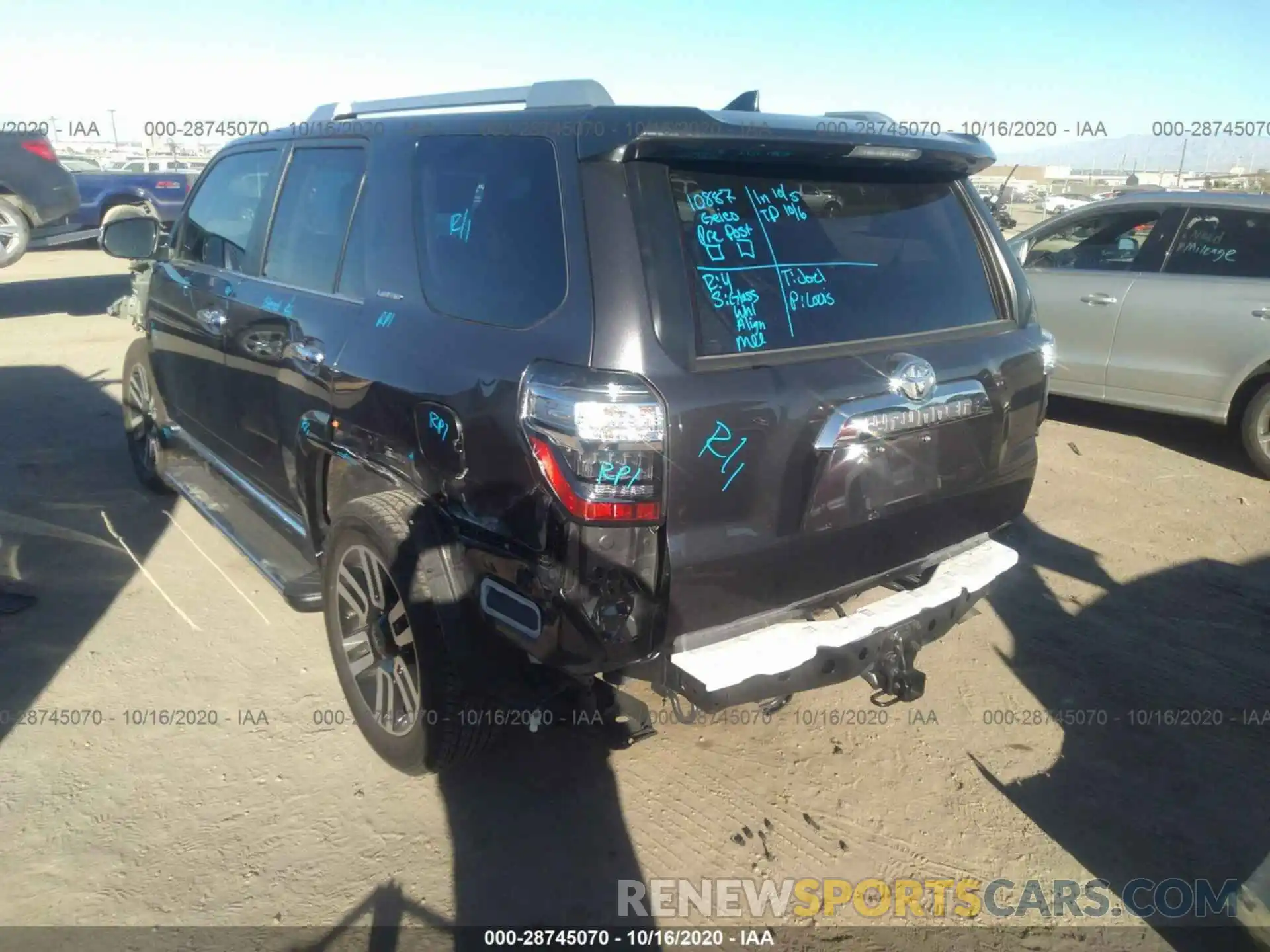 3 Photograph of a damaged car JTEBU5JR9K5667173 TOYOTA 4RUNNER 2019