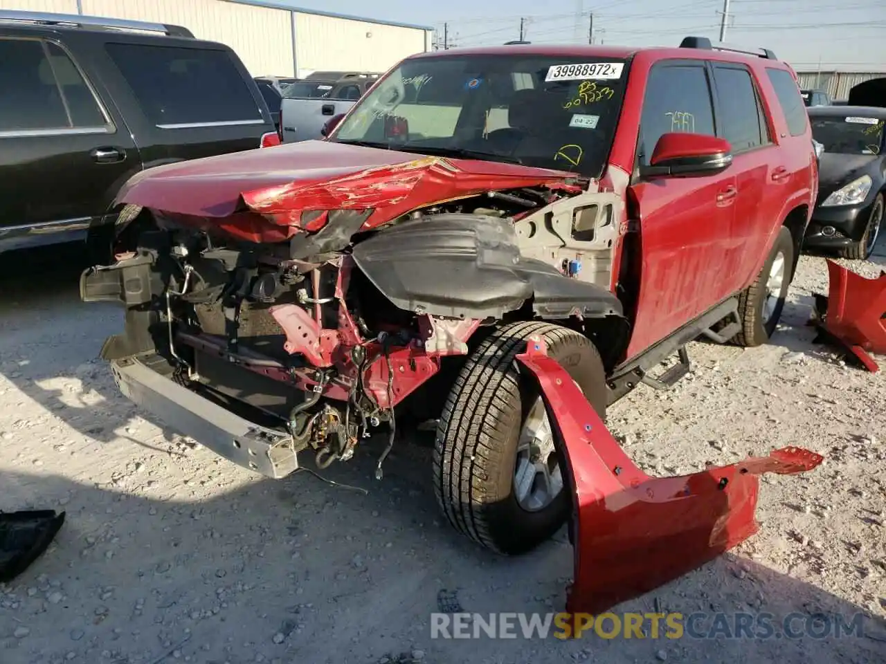 2 Photograph of a damaged car JTEBU5JR9K5667223 TOYOTA 4RUNNER 2019