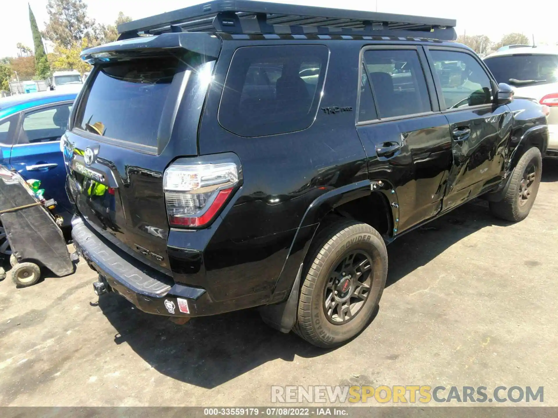 4 Фотография поврежденного автомобиля JTEBU5JR9K5668372 TOYOTA 4RUNNER 2019