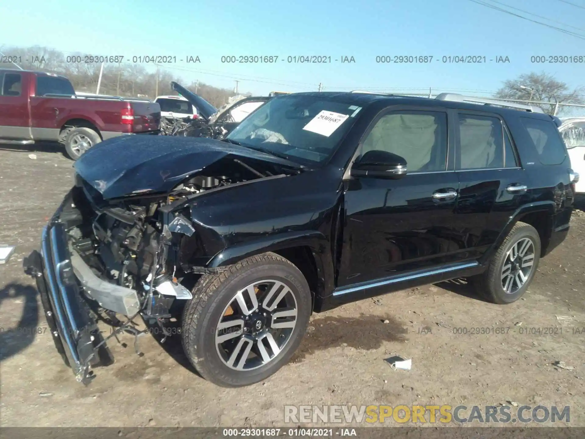 2 Photograph of a damaged car JTEBU5JR9K5670705 TOYOTA 4RUNNER 2019