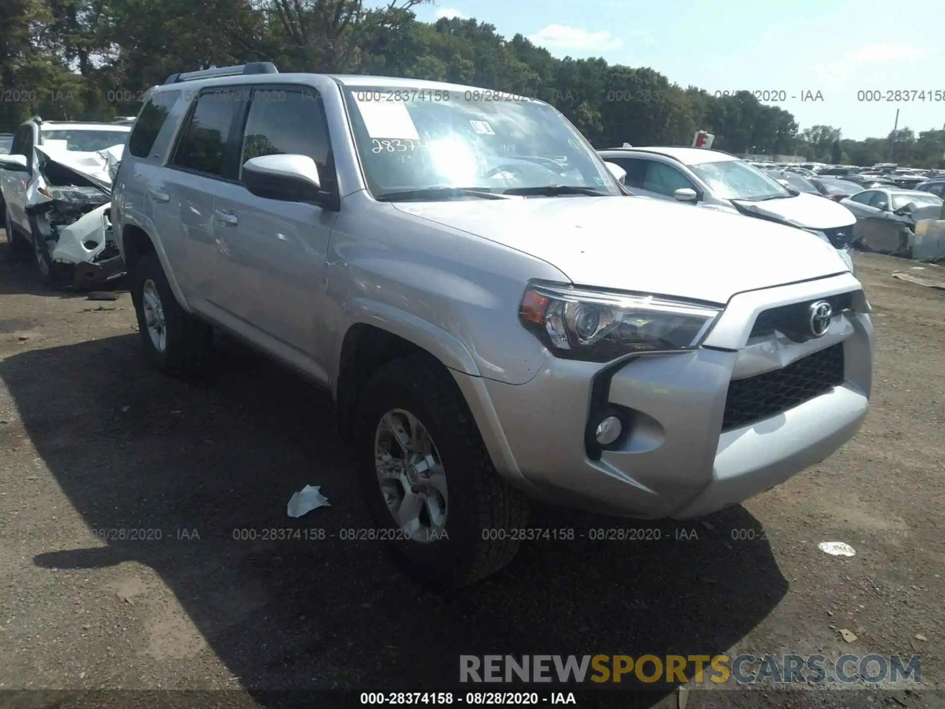 1 Photograph of a damaged car JTEBU5JR9K5672180 TOYOTA 4RUNNER 2019