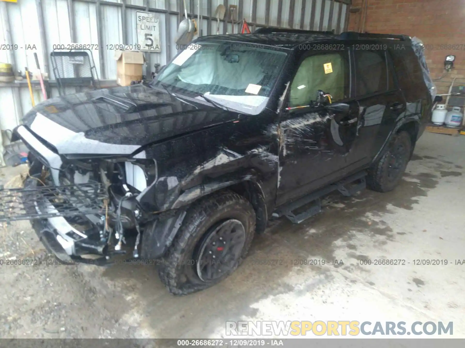 2 Photograph of a damaged car JTEBU5JR9K5672972 TOYOTA 4RUNNER 2019