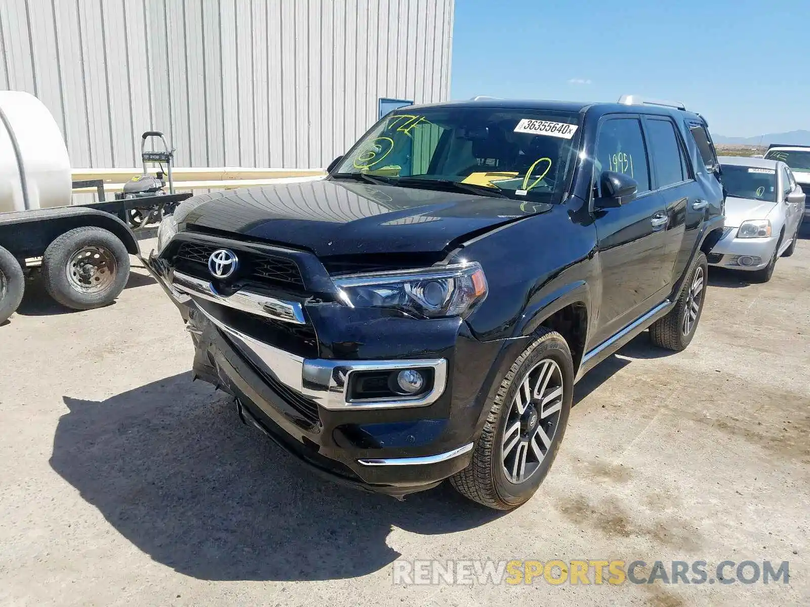 2 Photograph of a damaged car JTEBU5JR9K5674656 TOYOTA 4RUNNER 2019