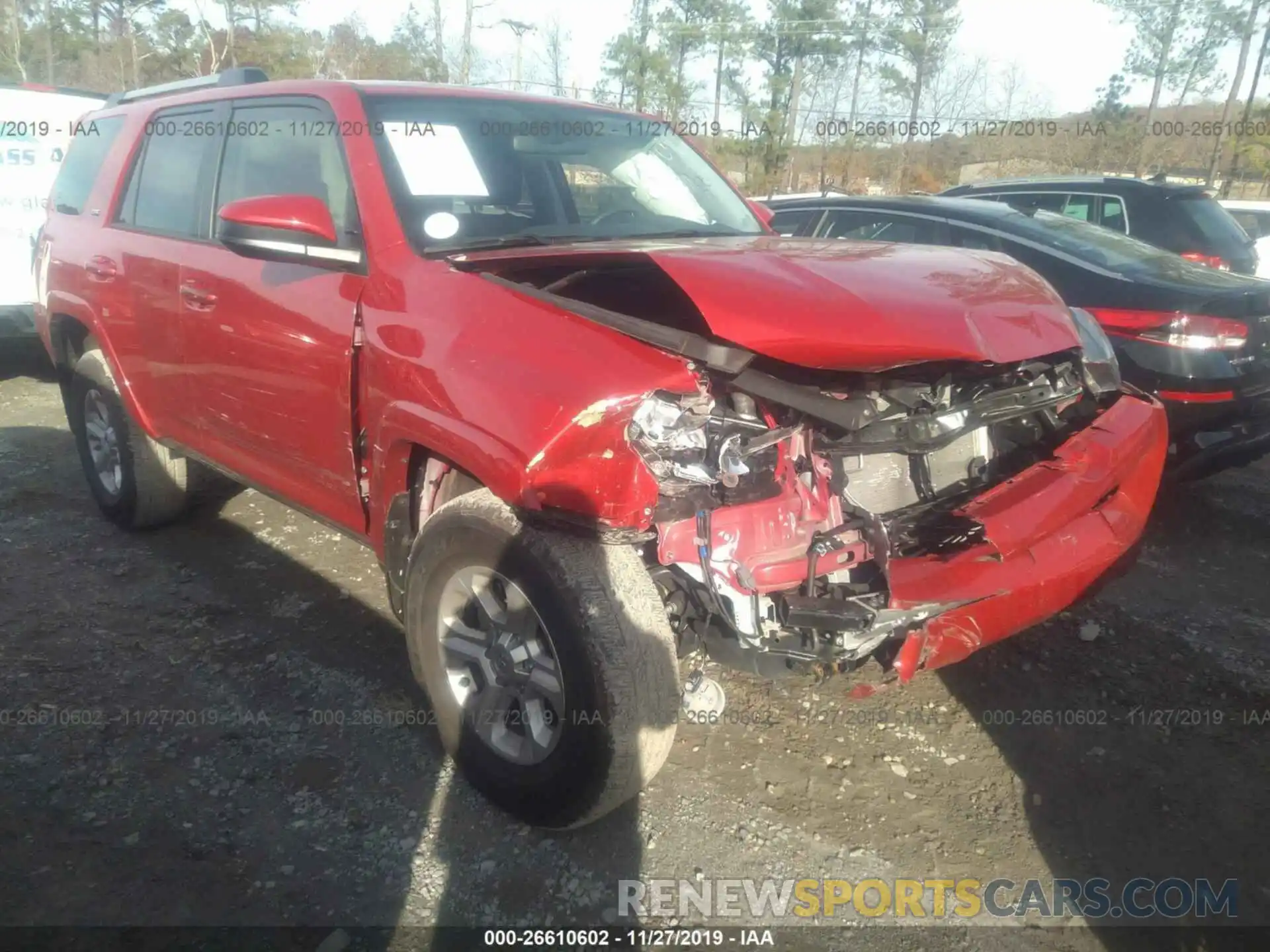 1 Photograph of a damaged car JTEBU5JR9K5675838 TOYOTA 4RUNNER 2019