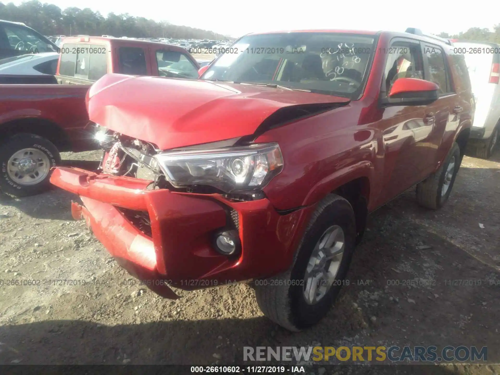 2 Фотография поврежденного автомобиля JTEBU5JR9K5675838 TOYOTA 4RUNNER 2019