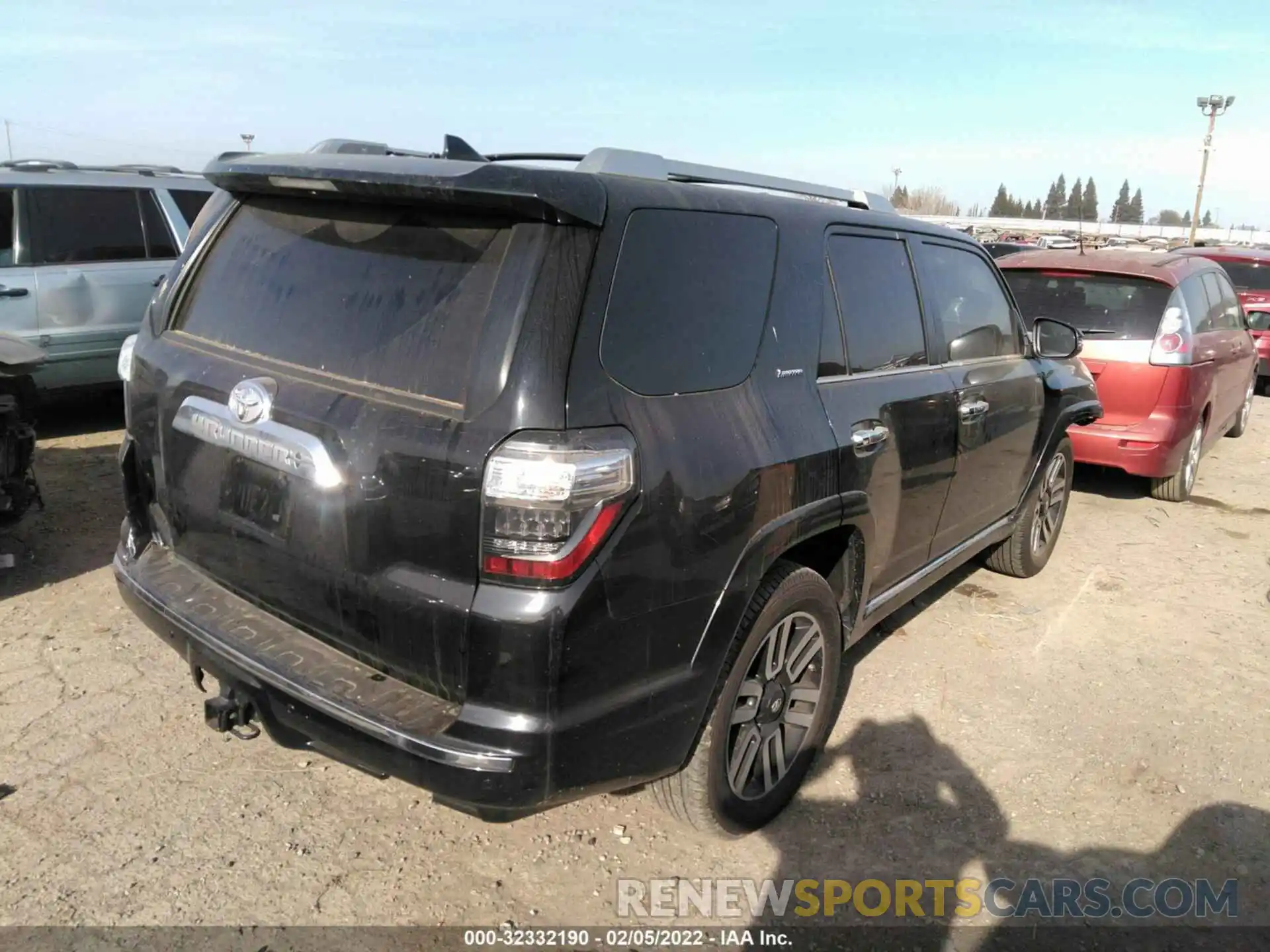 4 Фотография поврежденного автомобиля JTEBU5JR9K5677119 TOYOTA 4RUNNER 2019