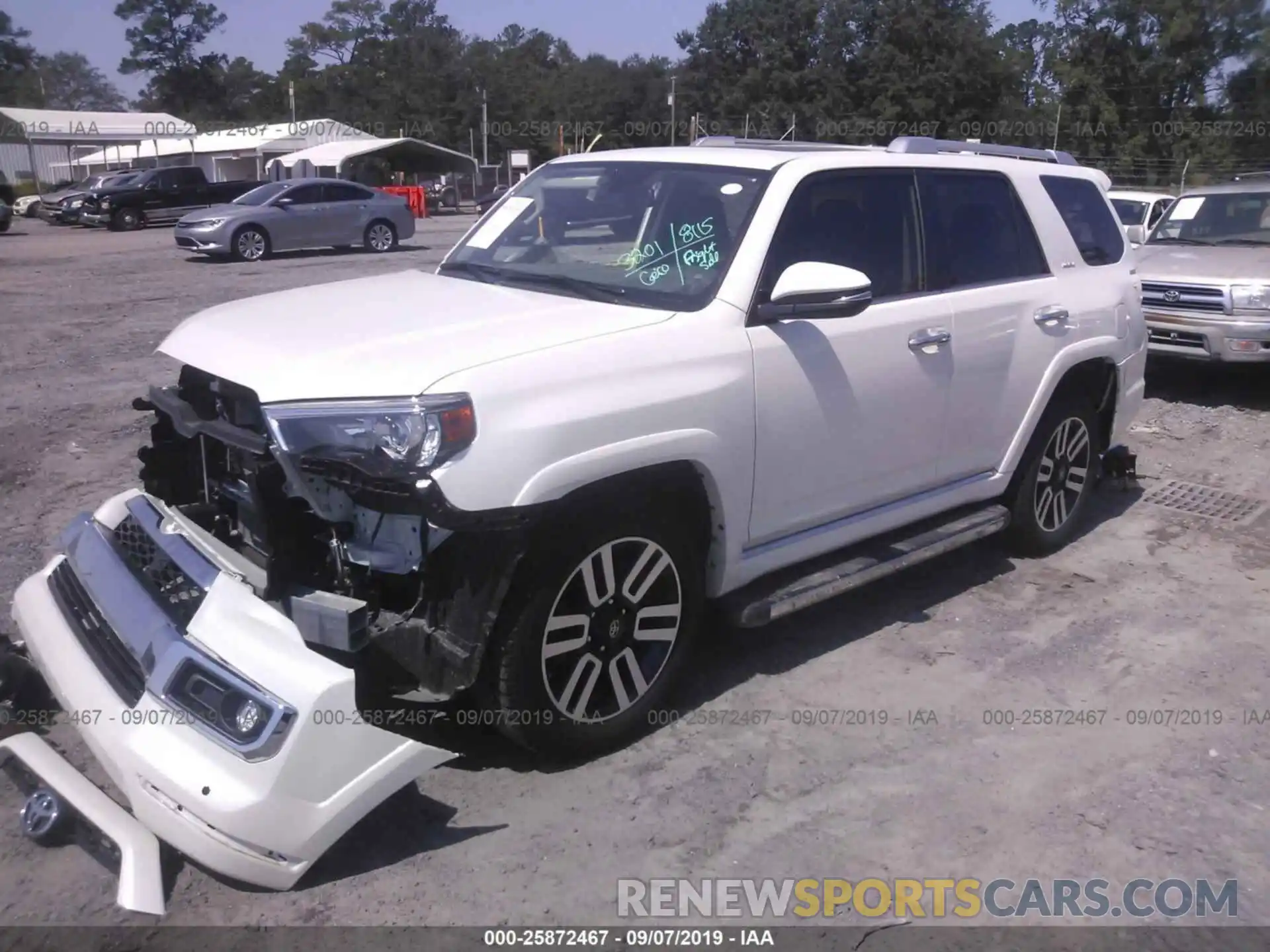 2 Photograph of a damaged car JTEBU5JR9K5680473 TOYOTA 4RUNNER 2019