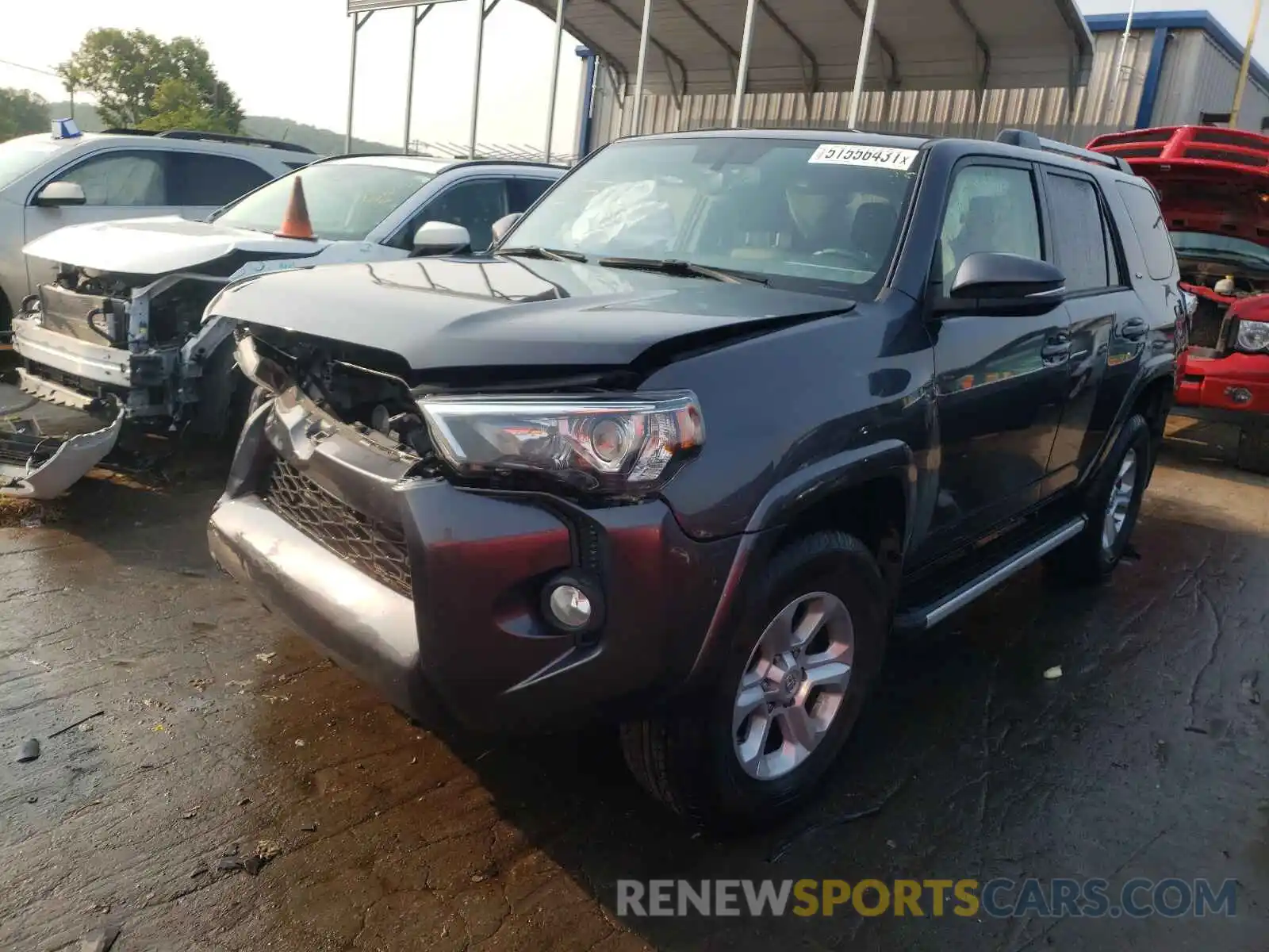 2 Photograph of a damaged car JTEBU5JR9K5682868 TOYOTA 4RUNNER 2019