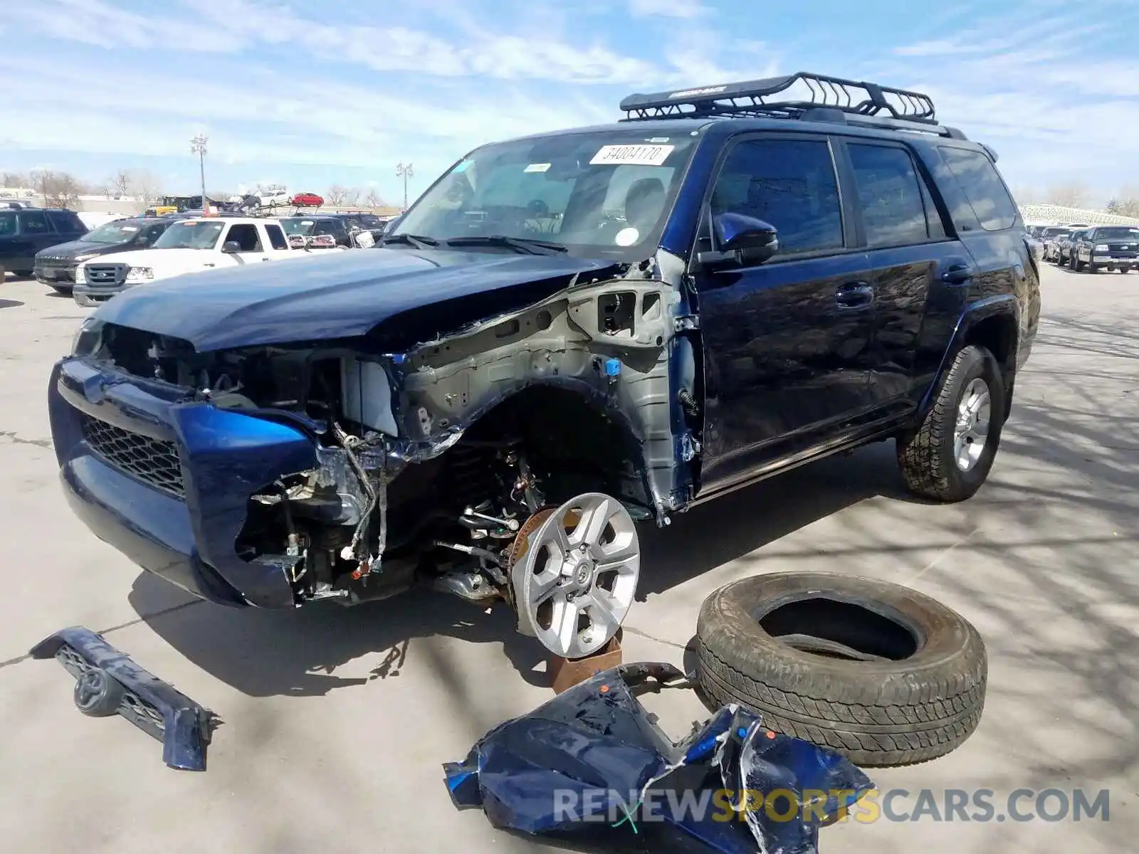 2 Photograph of a damaged car JTEBU5JR9K5688024 TOYOTA 4RUNNER 2019