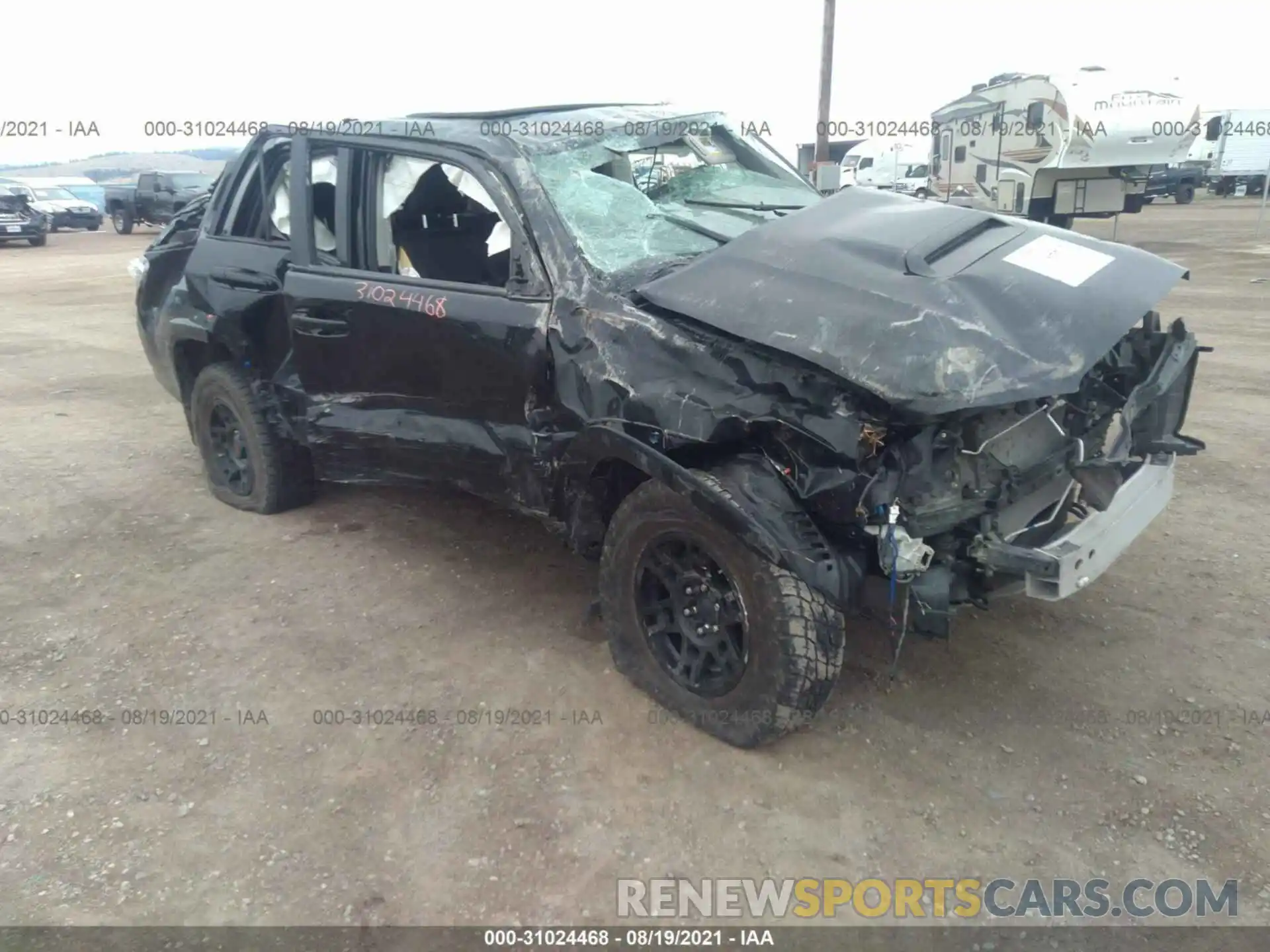 1 Photograph of a damaged car JTEBU5JR9K5689058 TOYOTA 4RUNNER 2019