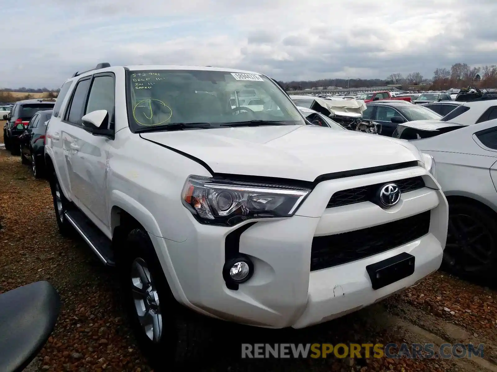 2 Photograph of a damaged car JTEBU5JR9K5689996 TOYOTA 4RUNNER 2019