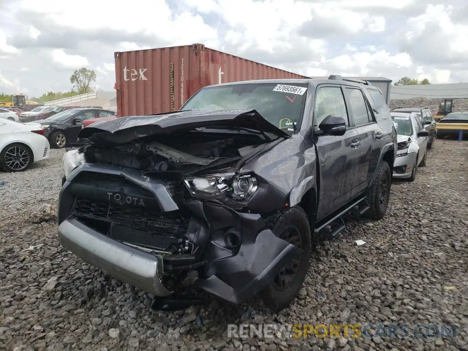 2 Photograph of a damaged car JTEBU5JR9K5700401 TOYOTA 4RUNNER 2019