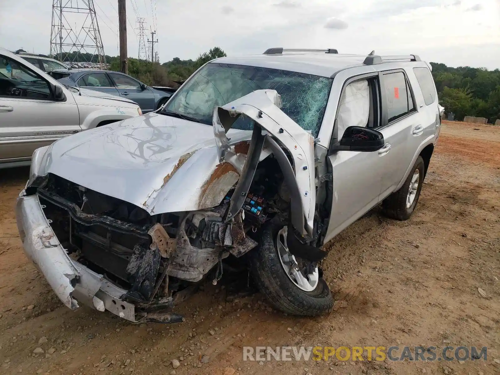 2 Photograph of a damaged car JTEBU5JR9K5703458 TOYOTA 4RUNNER 2019