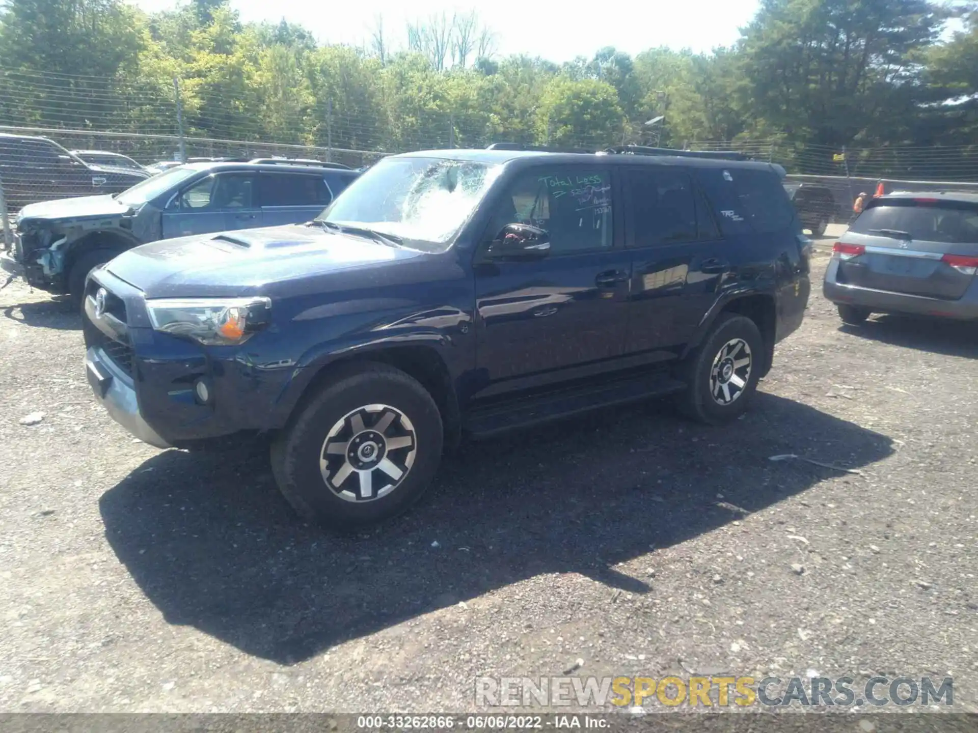 2 Photograph of a damaged car JTEBU5JR9K5704366 TOYOTA 4RUNNER 2019