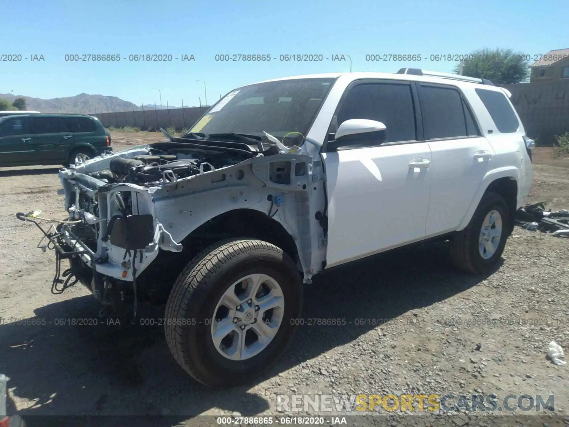 2 Photograph of a damaged car JTEBU5JR9K5707400 TOYOTA 4RUNNER 2019